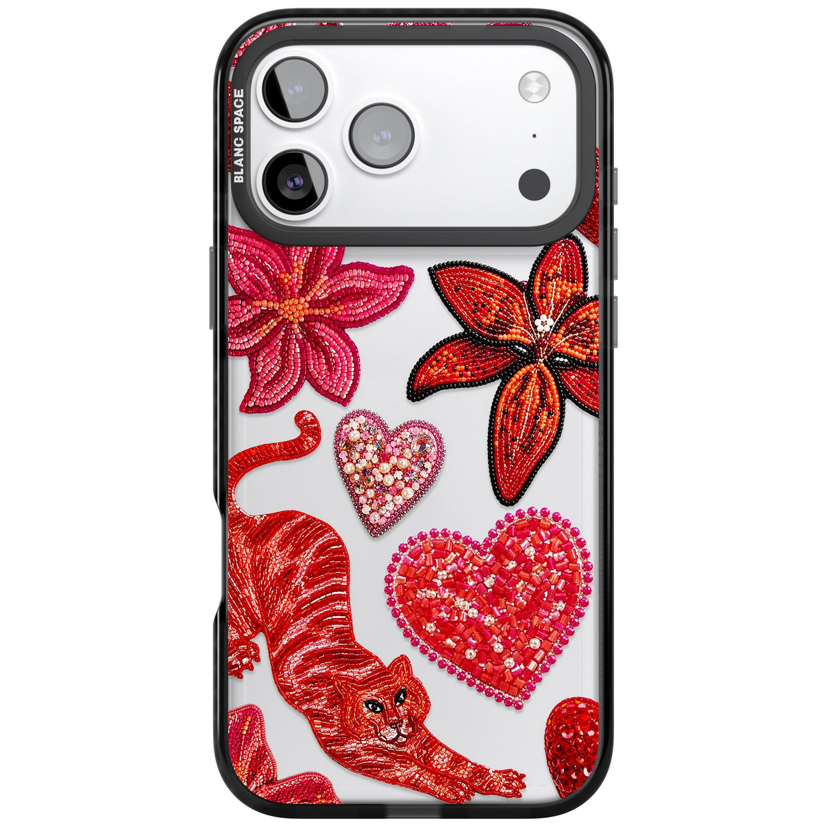 Beaded Boho iPhone 17 Pro Max Impact Black Phone Case front