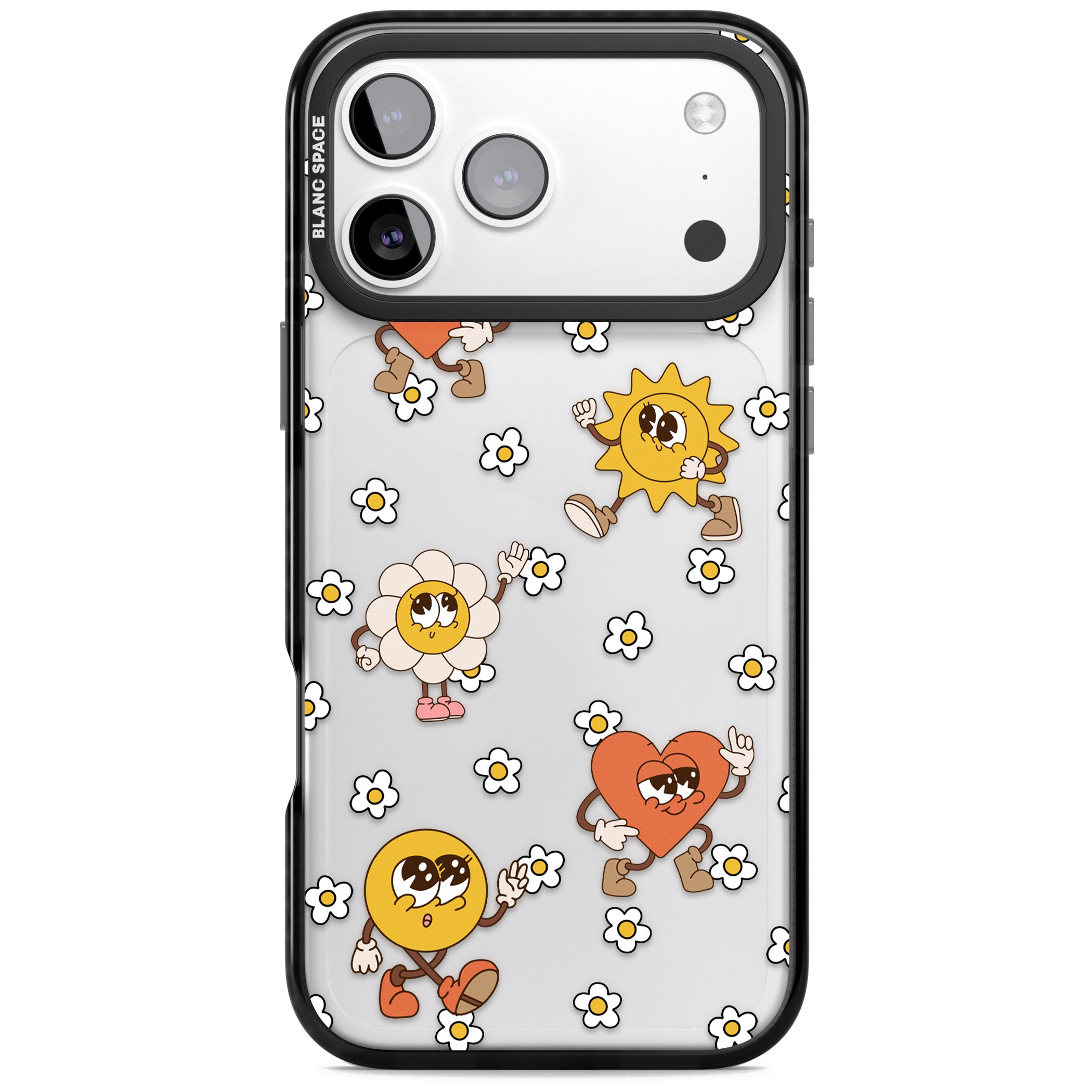 Daisies & Friends iPhone 17 Pro Impact Black Phone Case