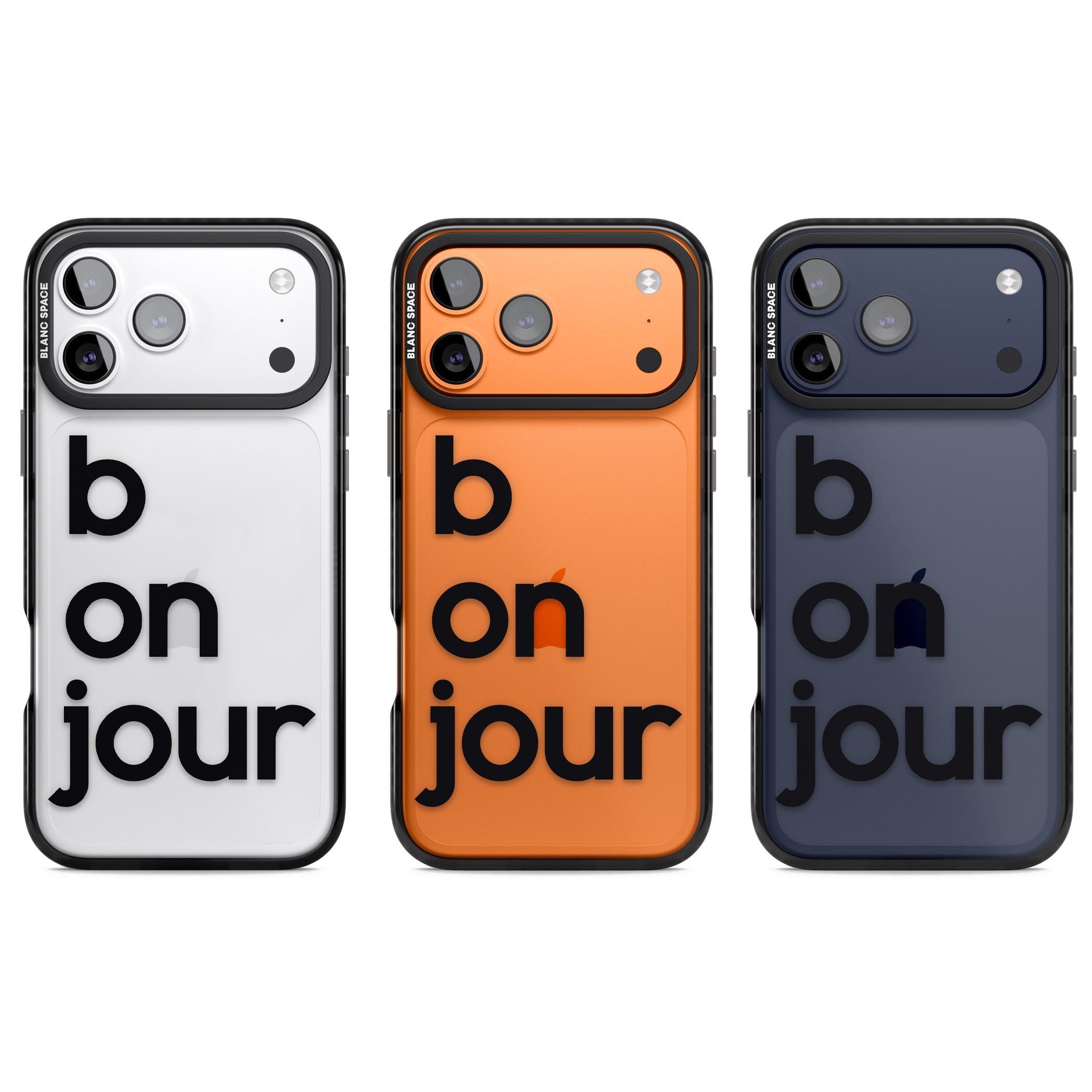 Bonjour iPhone 17 Pro Impact Black Phone Case APT Impact Protection