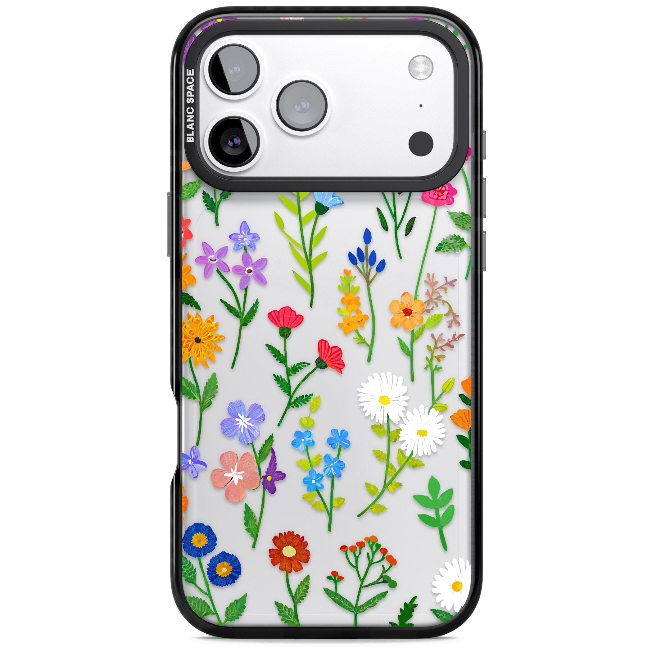 Wildflower Garden iPhone 17 Pro Impact Black Phone Case