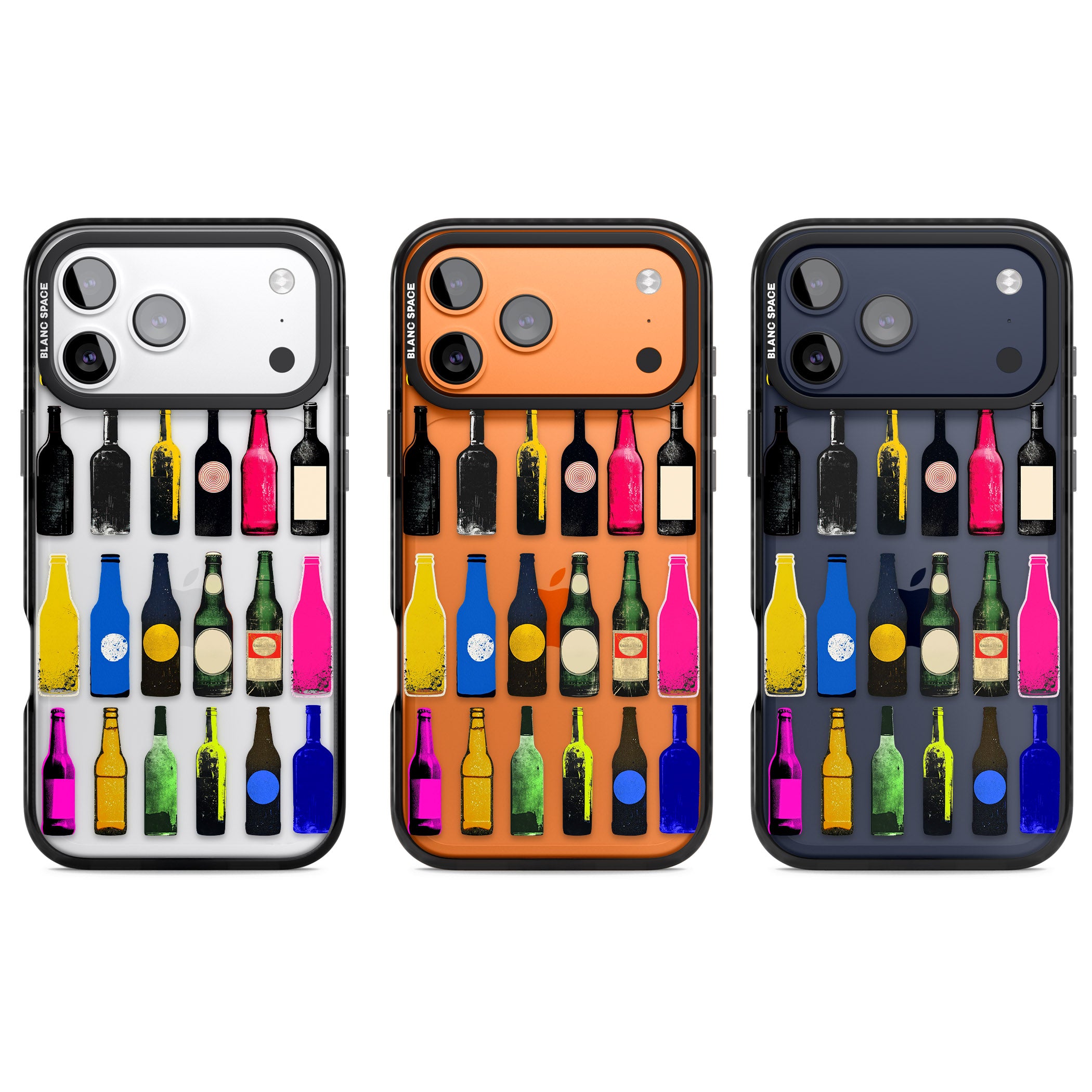 Glass Bottles iPhone 17 Pro Impact Black Phone Case APT Impact Protection