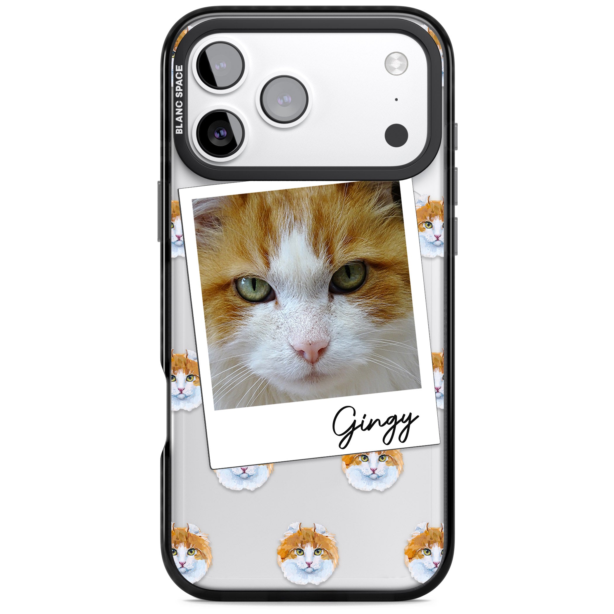 Personalised American Curl Photo iPhone 17 Pro Impact Black Phone Case