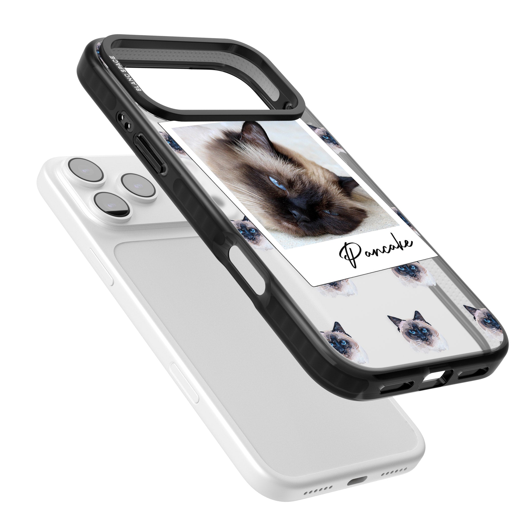 Personalised Burmese Cat Photo iPhone 17 Pro Impact Black Phone Case Colours