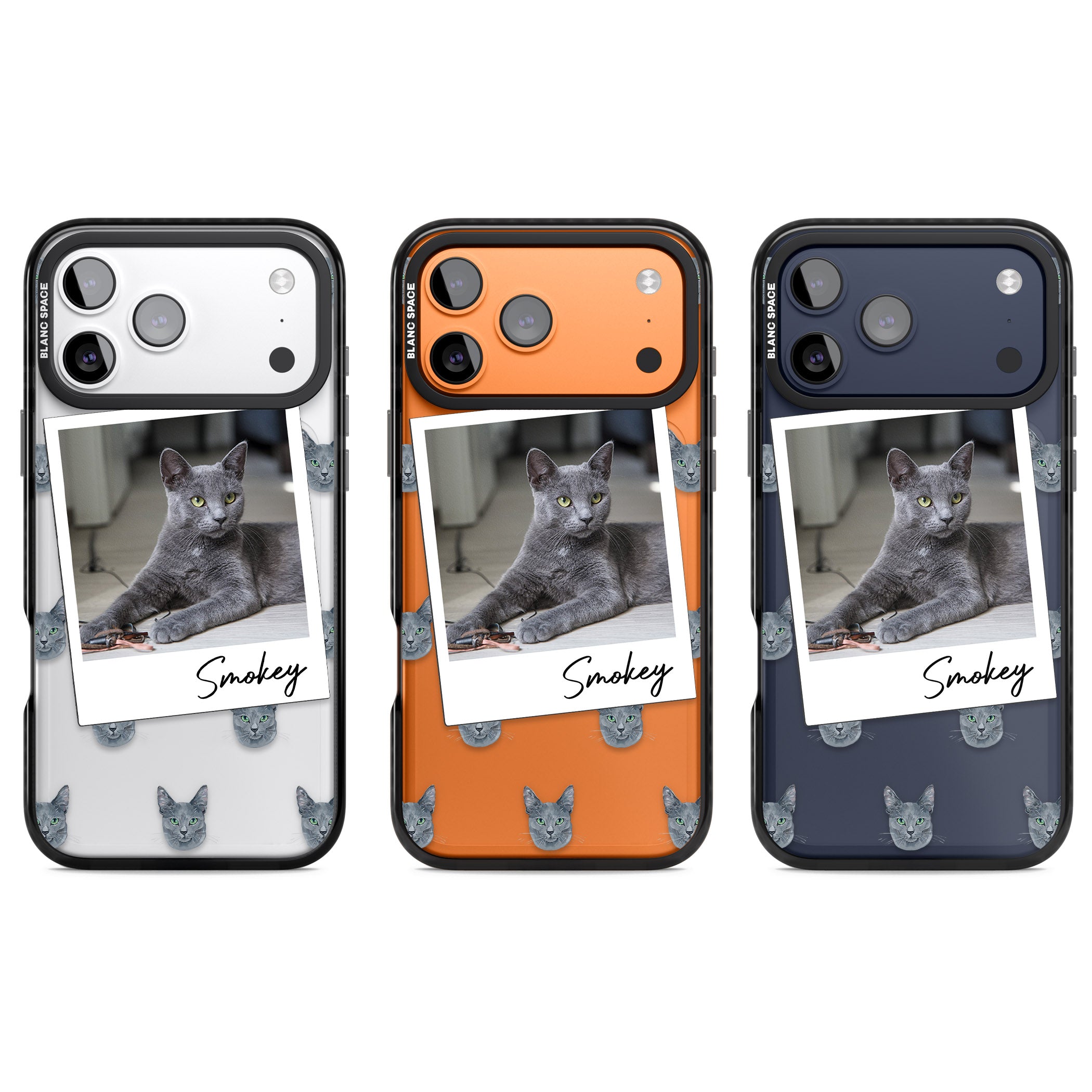 Personalised Korat Cat Photo iPhone 17 Pro Impact Black Phone Case APT Impact Protection