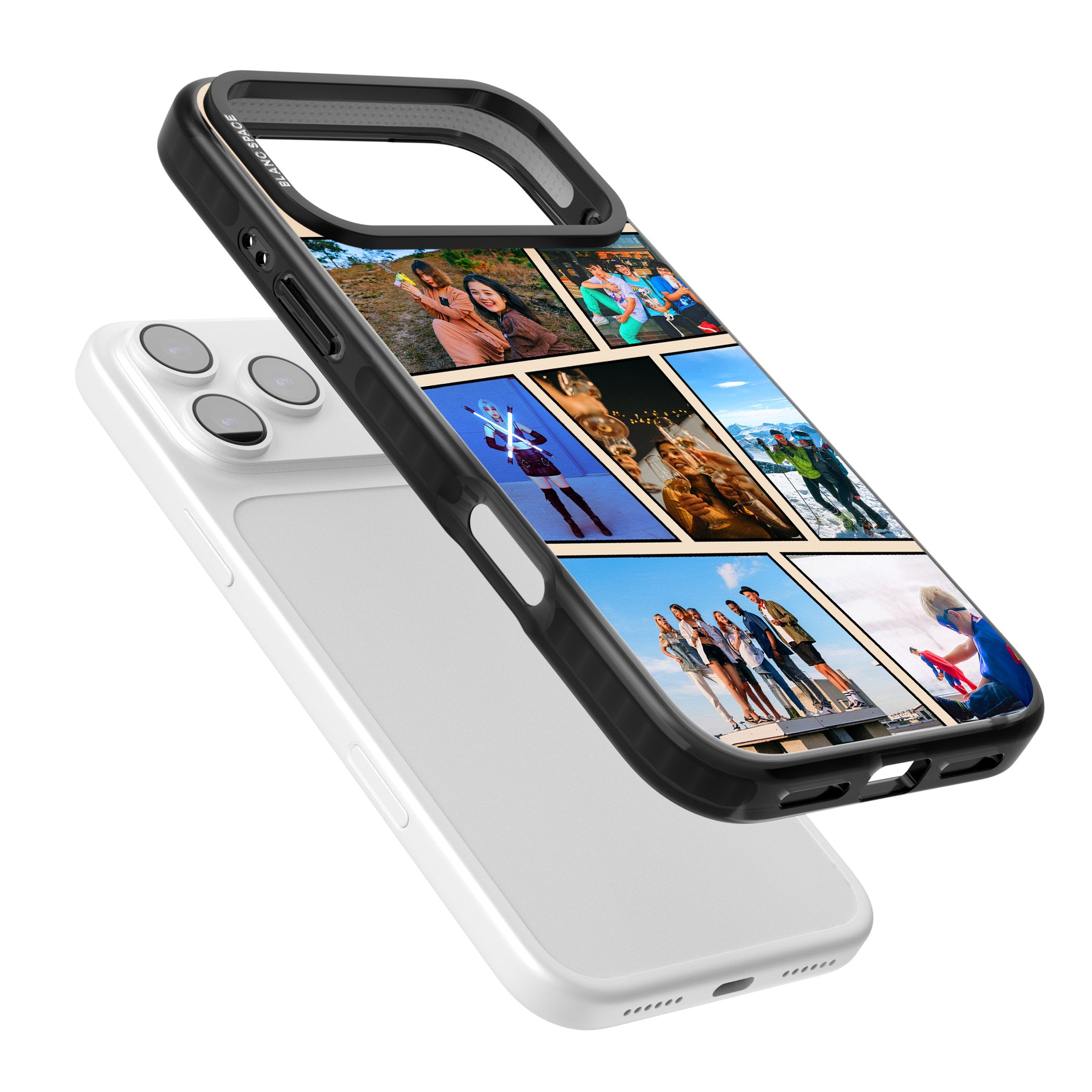 Personalised Comic Strip Photo iPhone 17 Pro Impact Black Phone Case Colours