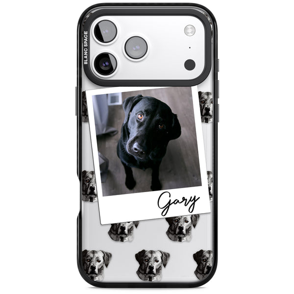 Personalised Black Labrador Instant Camera Photo