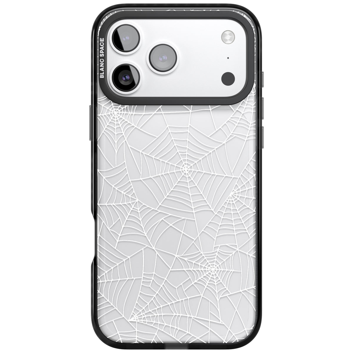 Spider Webs iPhone 17 Pro Max Impact Black Phone Case front