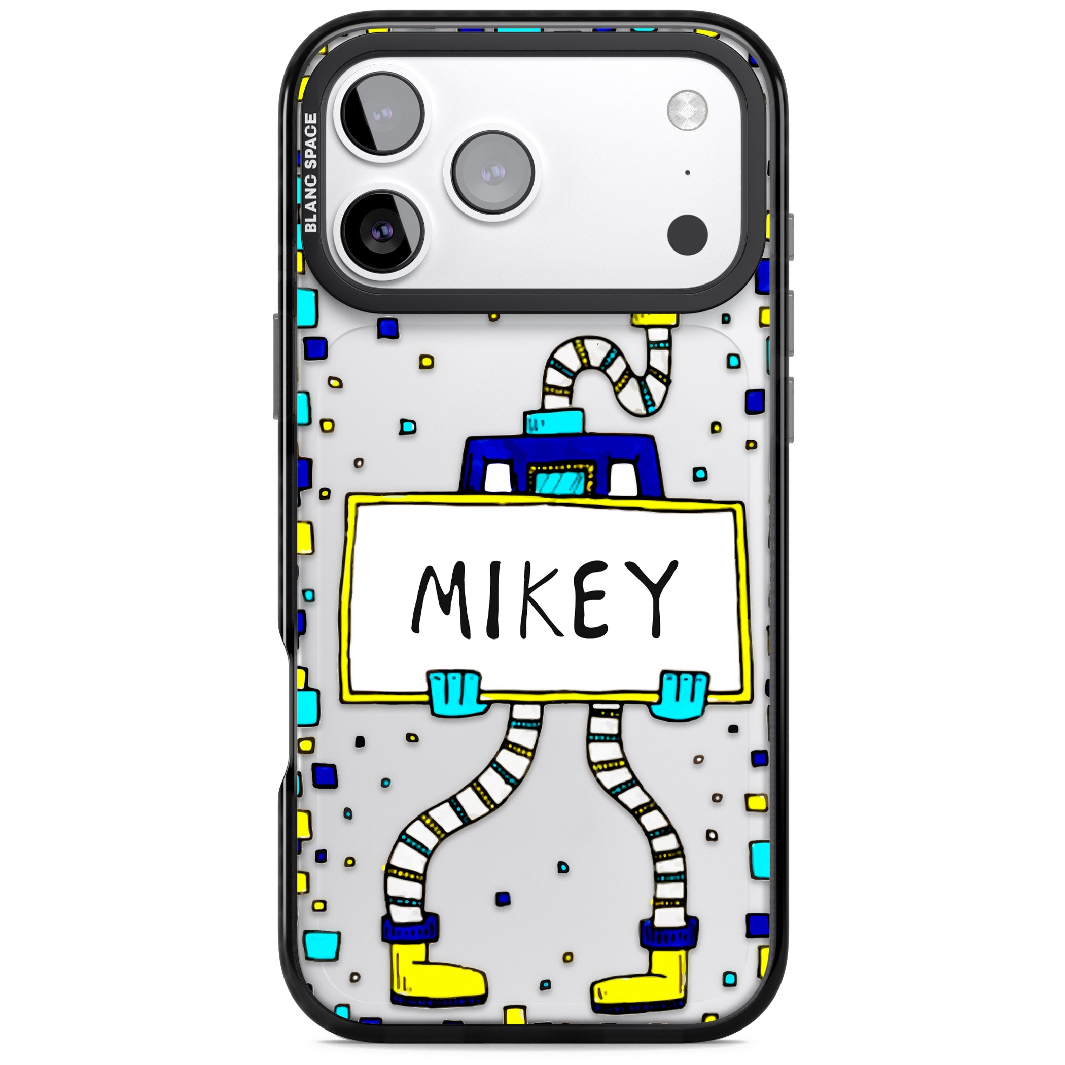 Personalised Tubes Guy iPhone 17 Pro Impact Black Phone Case