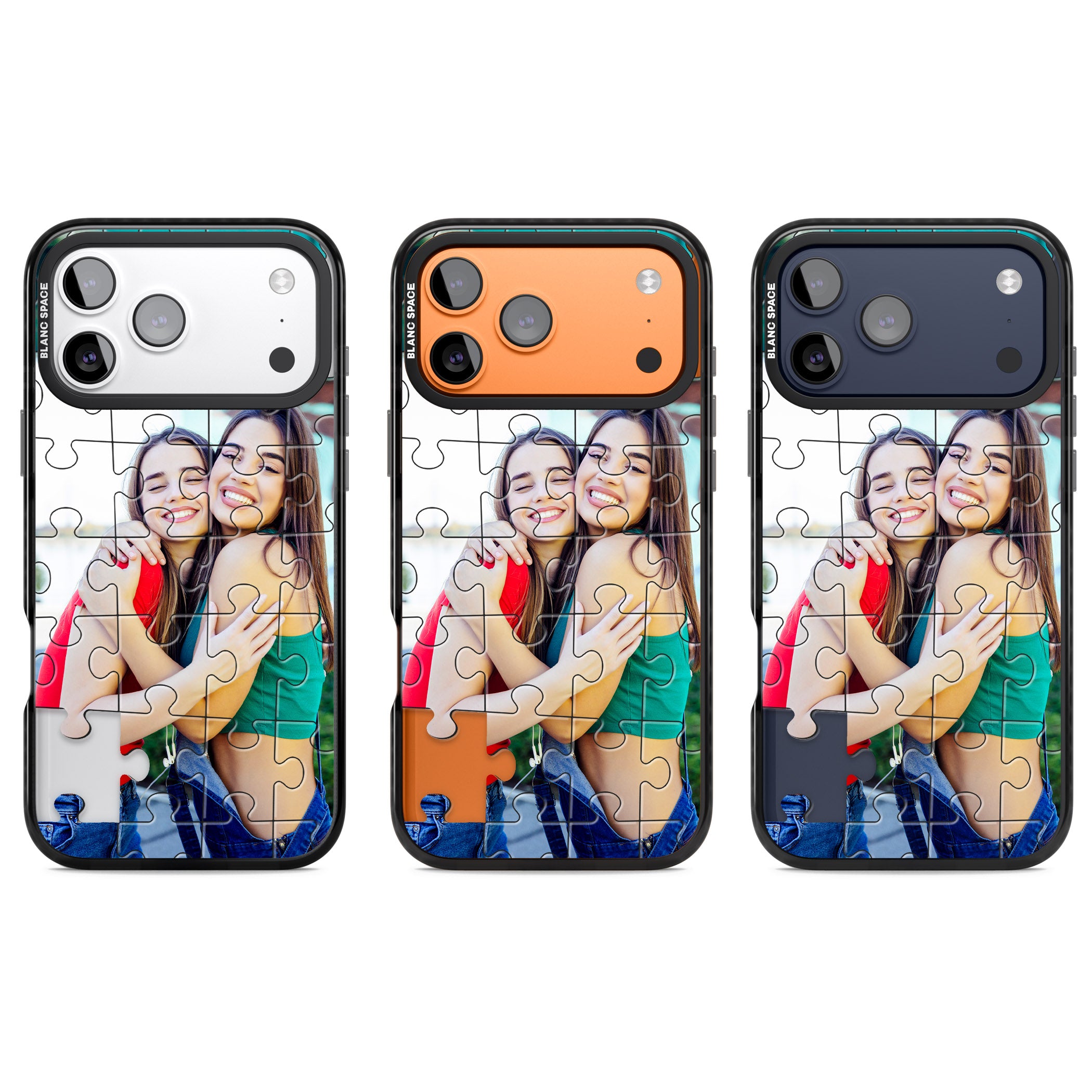 Personalised Jigsaw Puzzle Photo iPhone 17 Pro Impact Black Phone Case APT Impact Protection