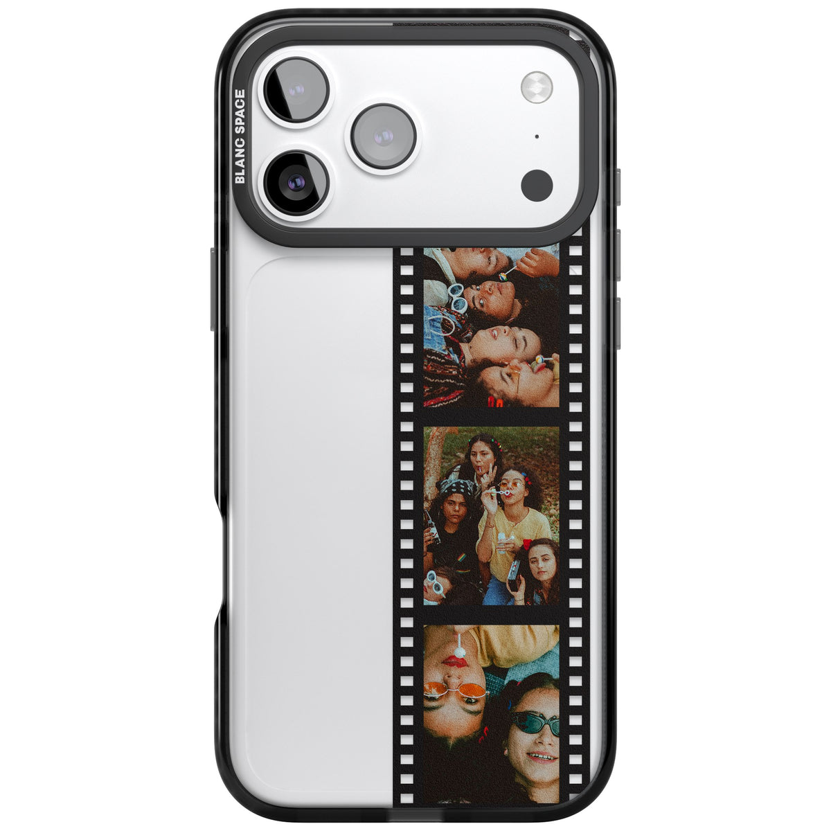 Personalised Photo Film Strip iPhone 17 Pro Max Impact Black Phone Case front
