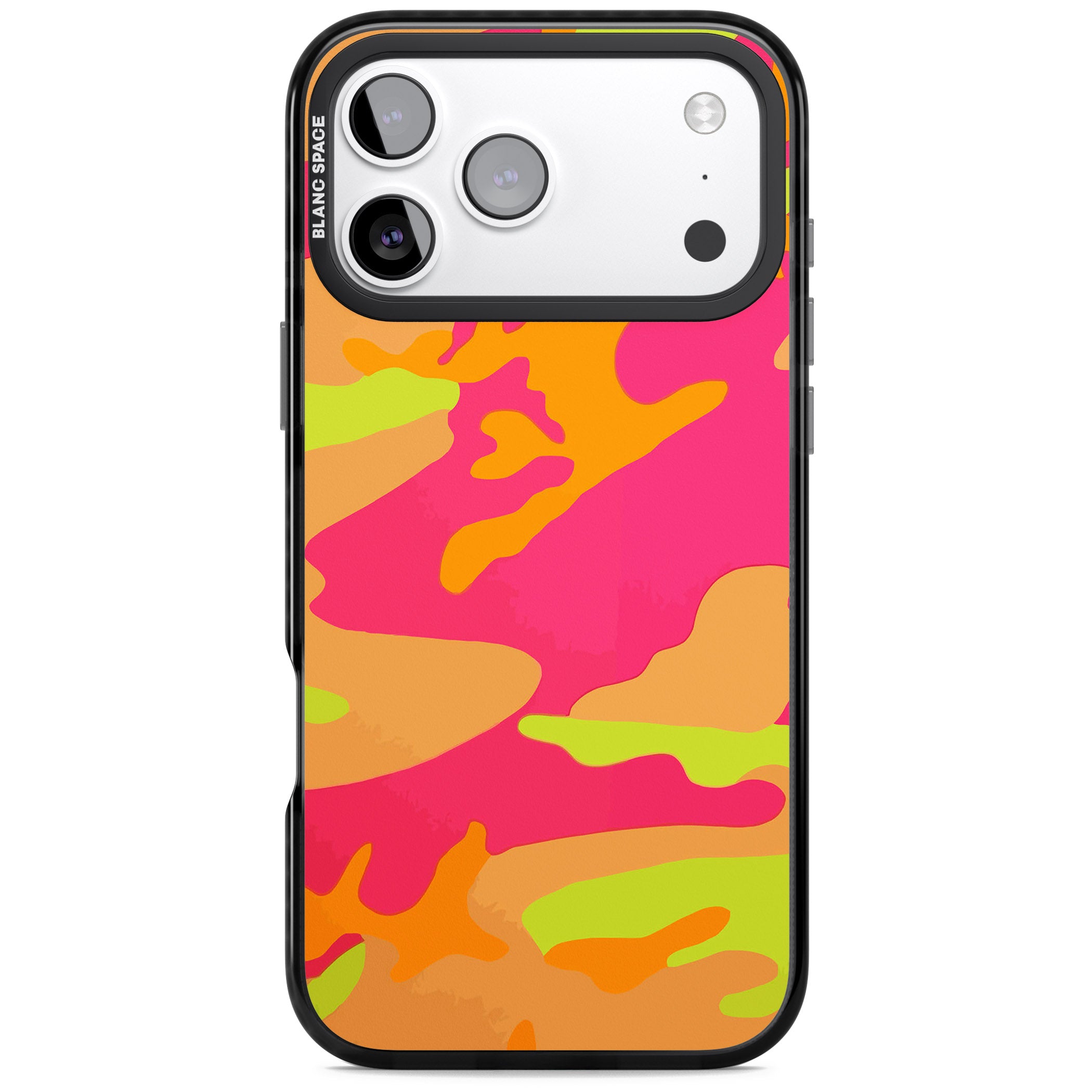Neon Camo iPhone 17 Pro Impact Black Phone Case
