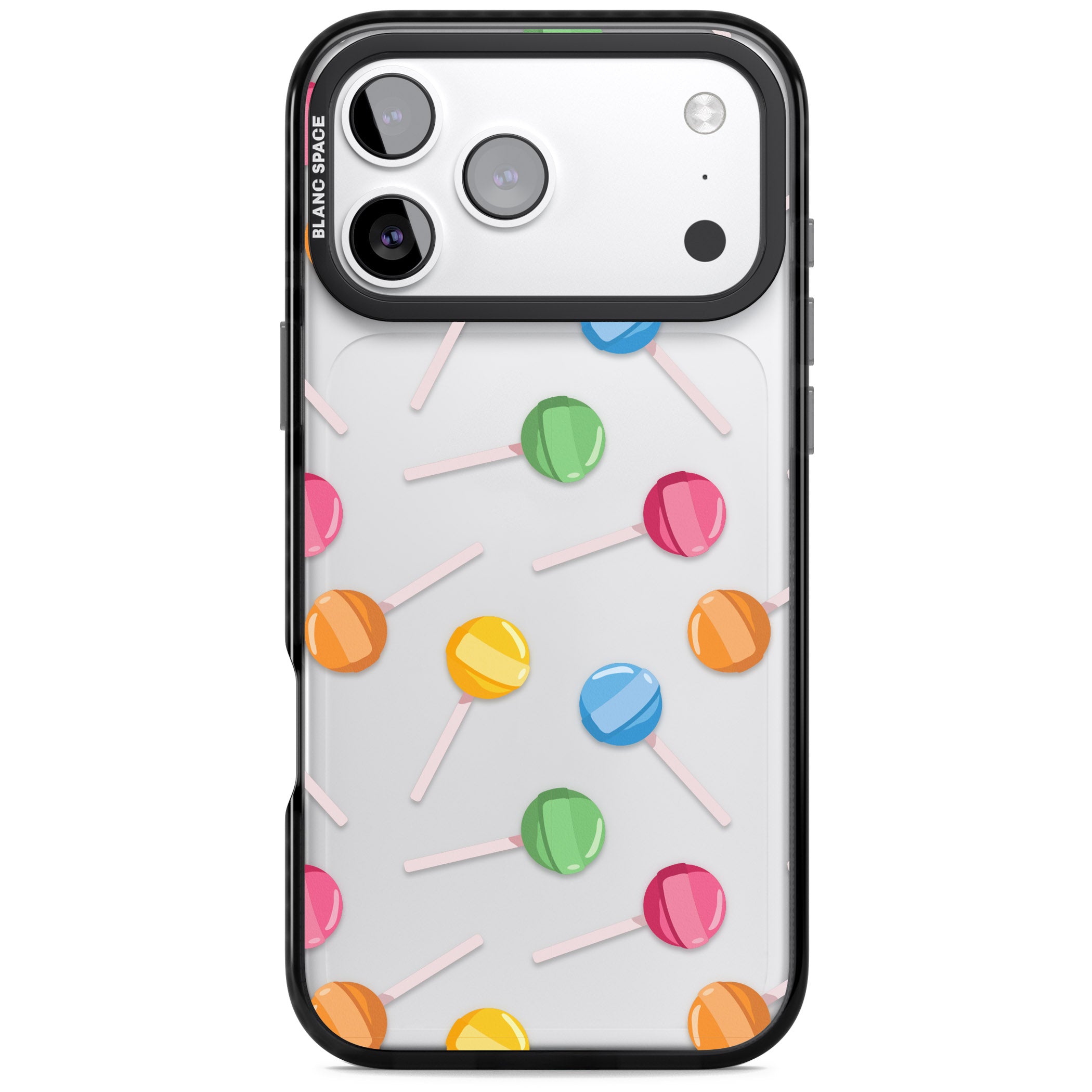 Lollipop Pattern iPhone 17 Pro Impact Black Phone Case