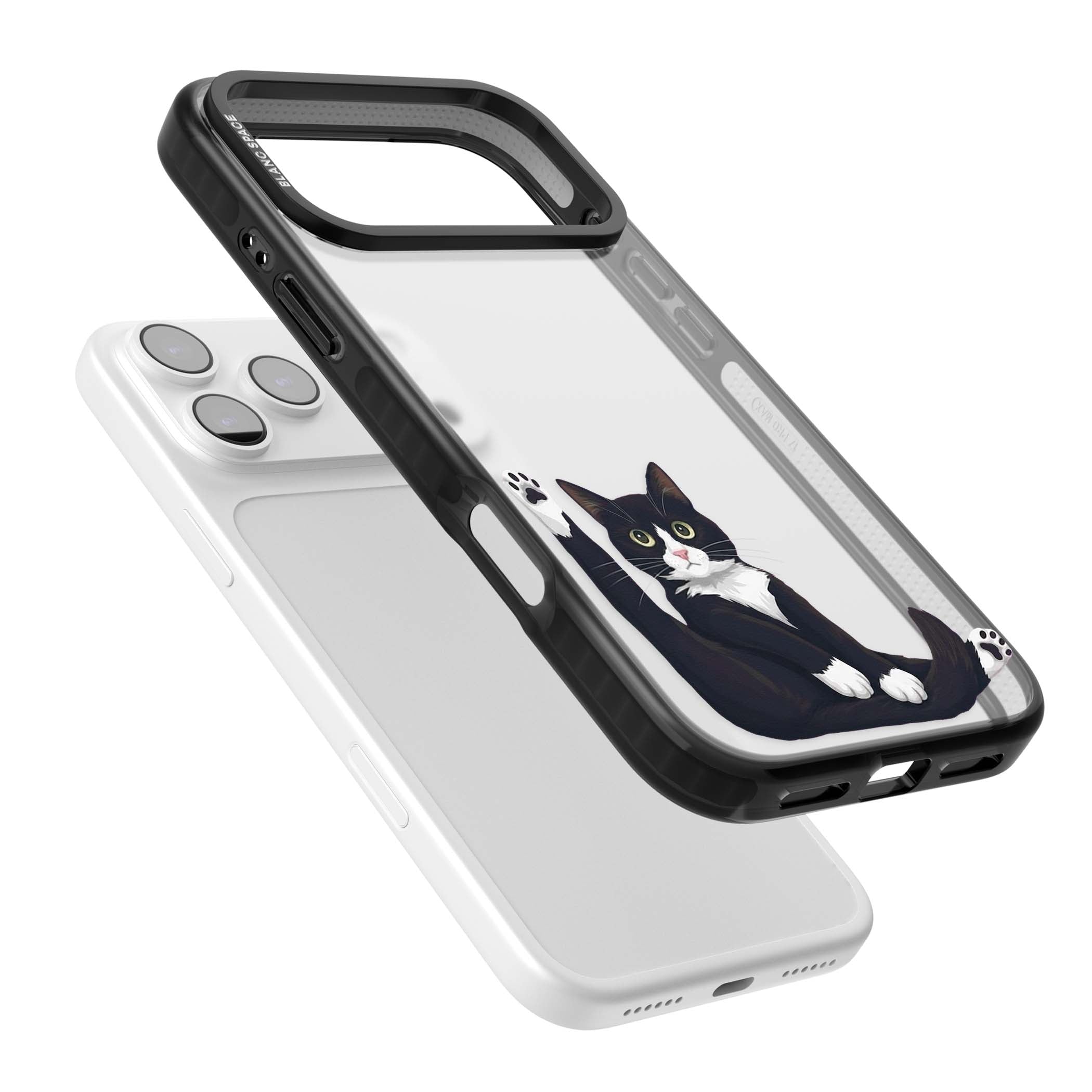 Mid-Groom Cat animals iPhone case | Clear Impact case for iPhone 17 Pro, iPhone 17 Pro Max
