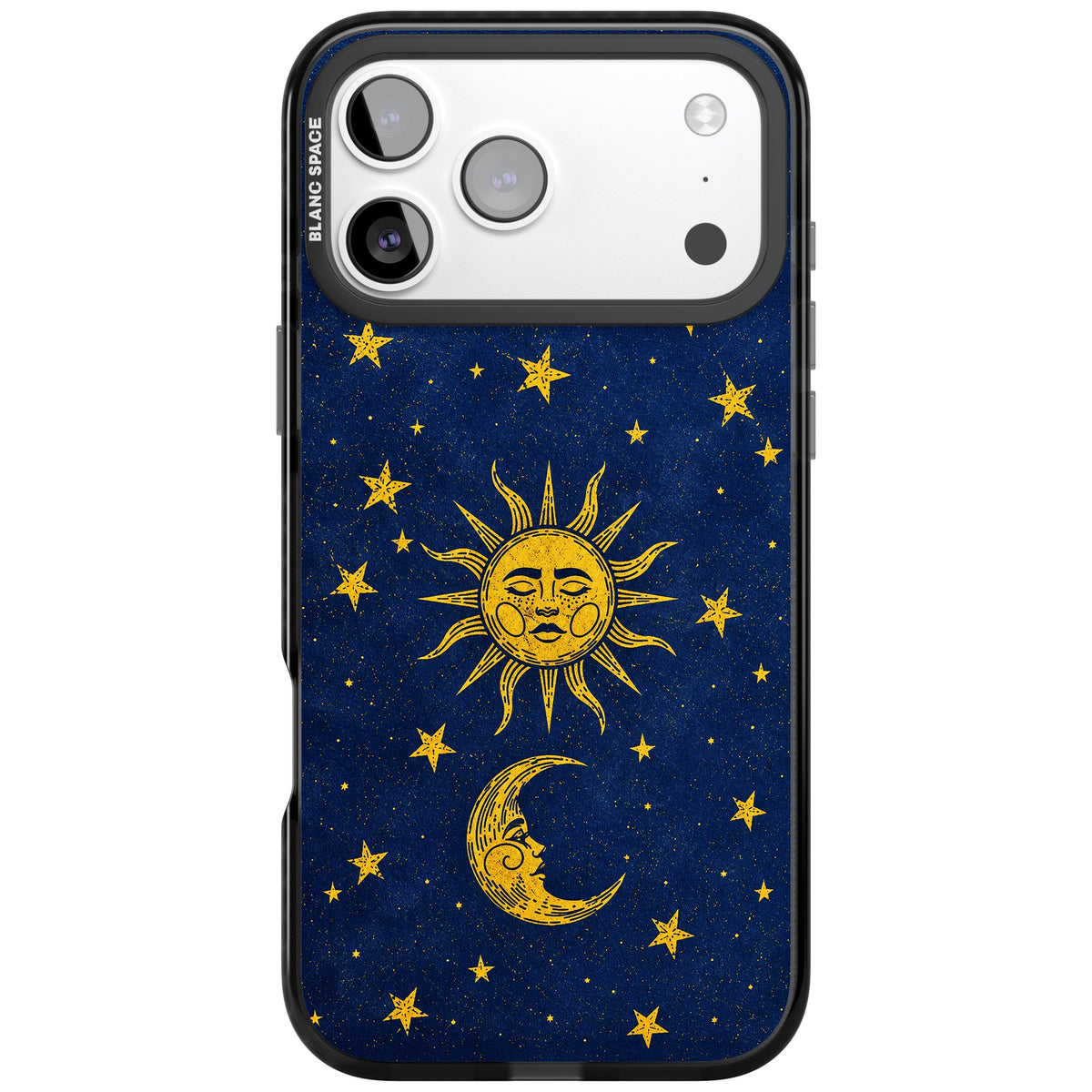 Sun & Moon Reverie iPhone 17 Pro Max Impact Black Phone Case front