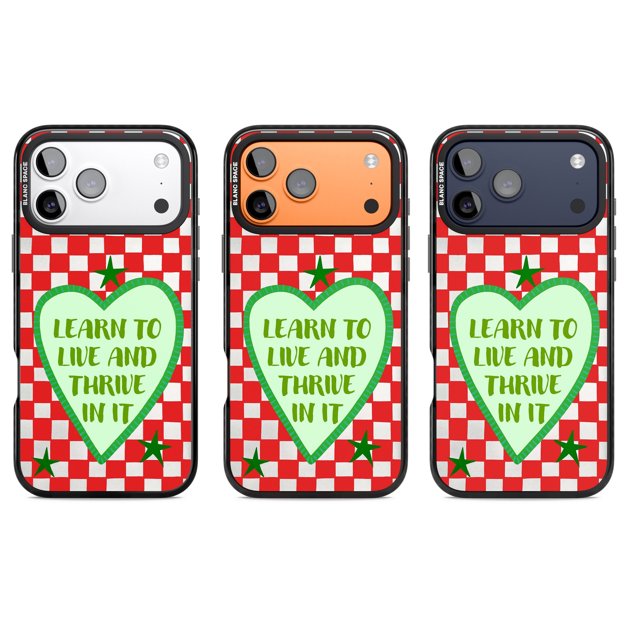 Learn To Live iPhone 17 Pro Impact Black Phone Case APT Impact Protection