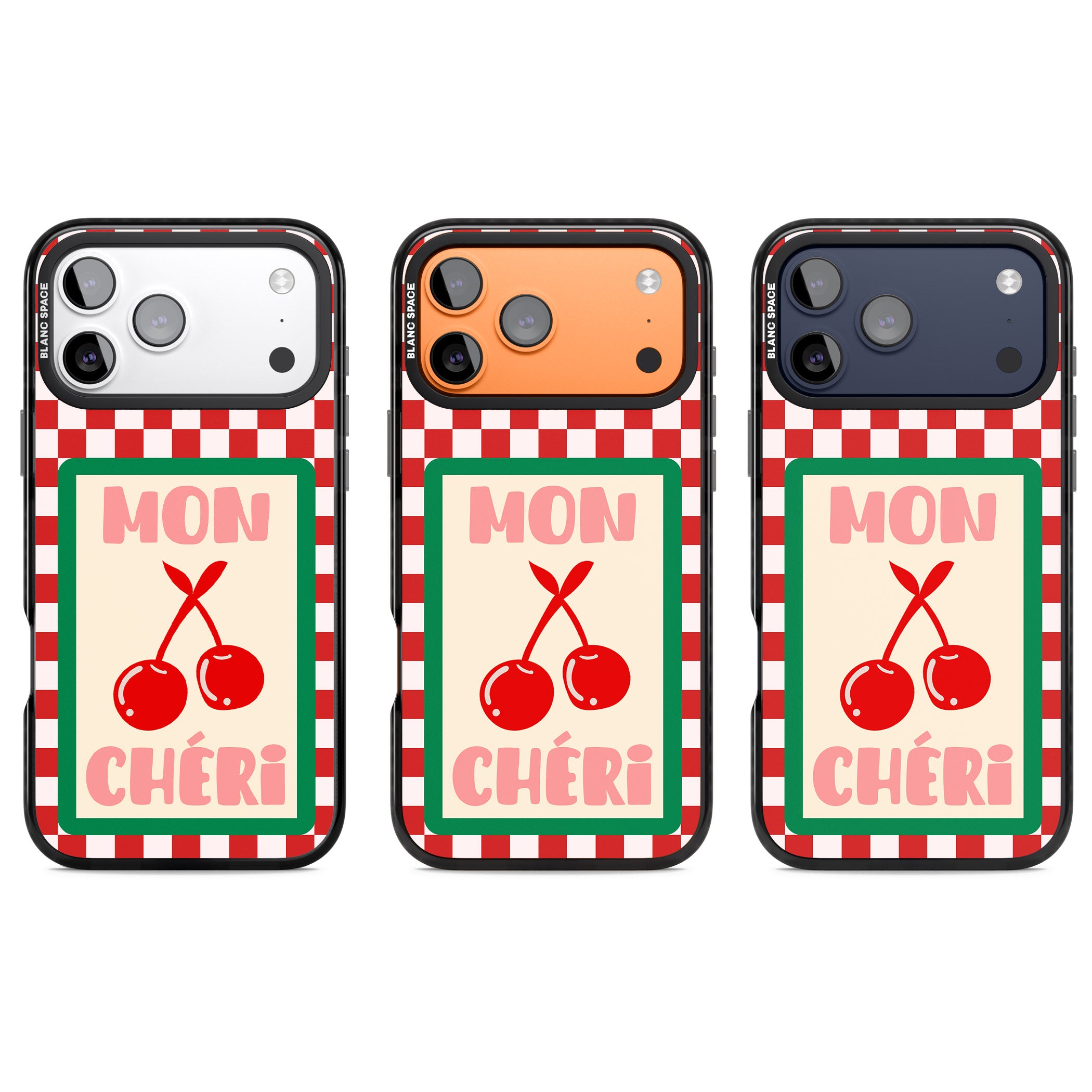 Mon Cheri iPhone 17 Pro Impact Black Phone Case APT Impact Protection