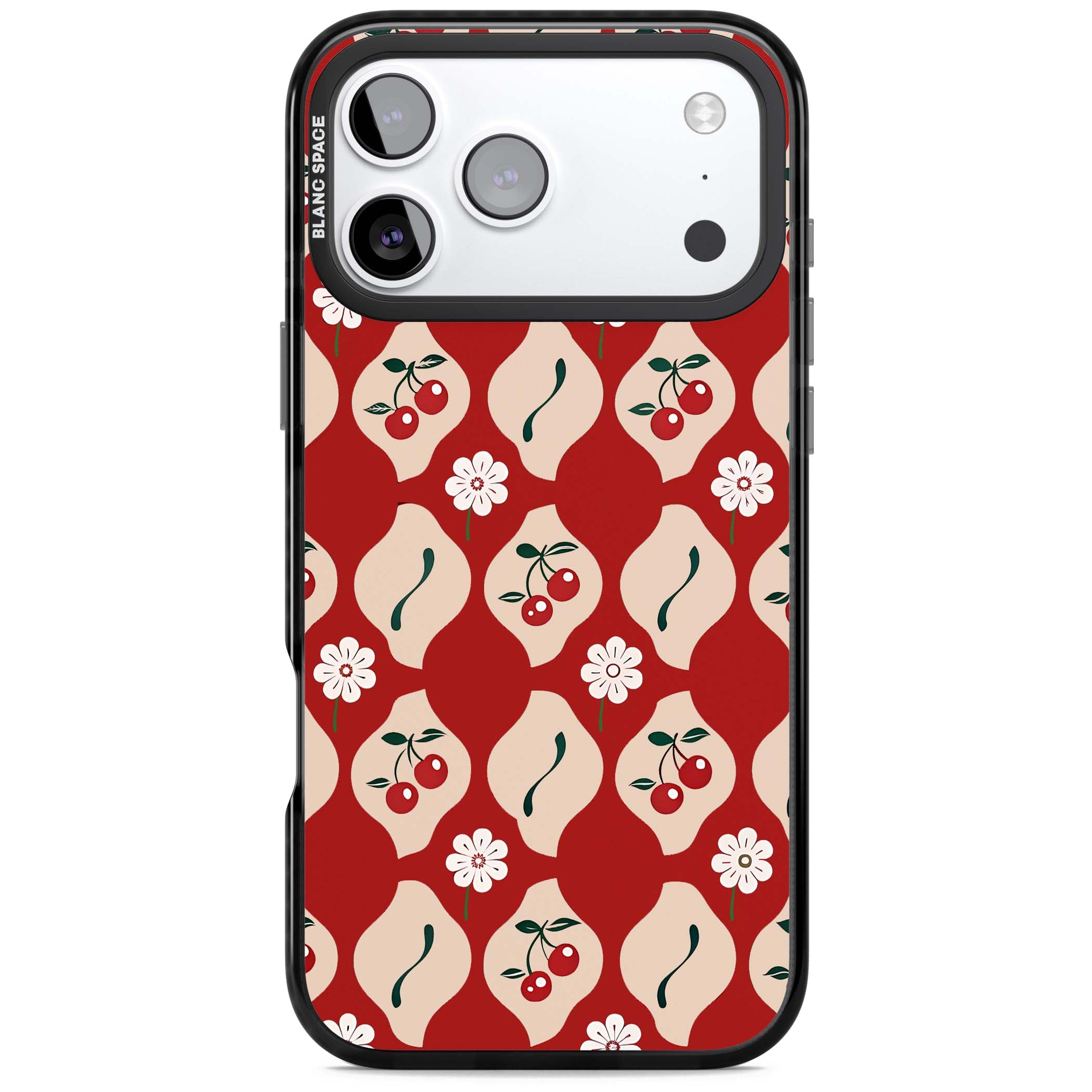 Vintage Cherry Diamond Pattern