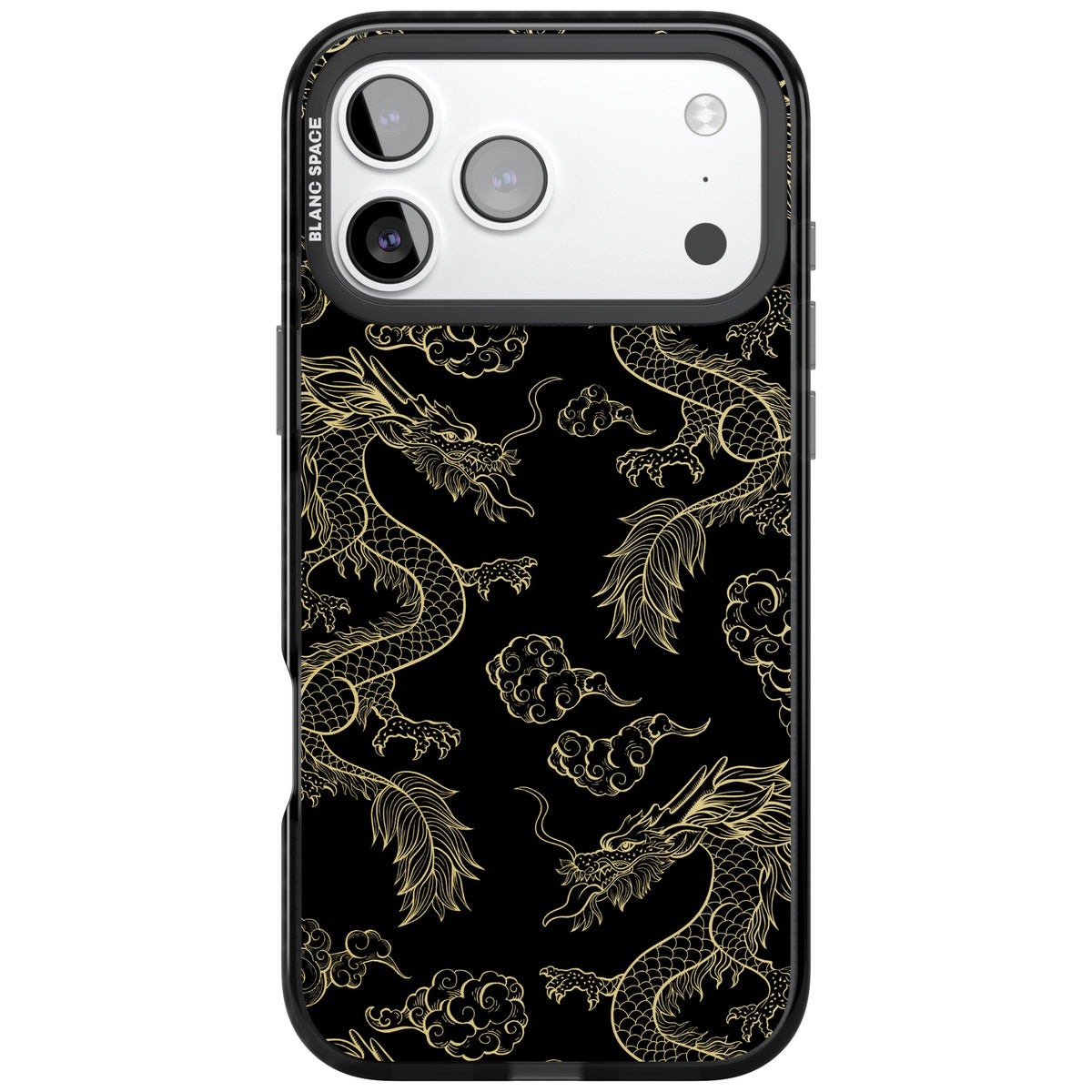 Golden Dynasty iPhone 17 Pro Max Impact Black Phone Case front