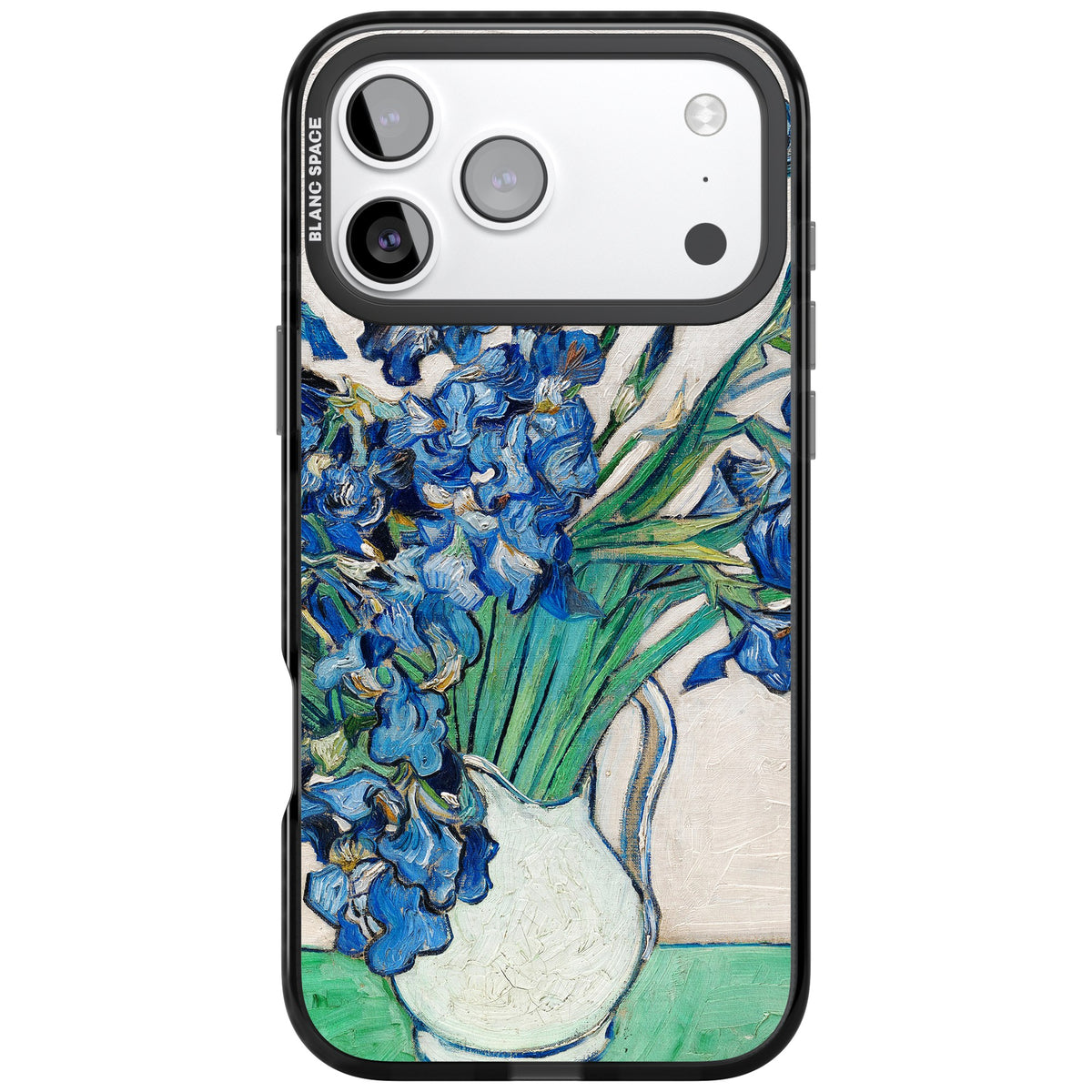 Irises By Vincent Van Gogh iPhone 17 Pro Max Impact Black Phone Case front