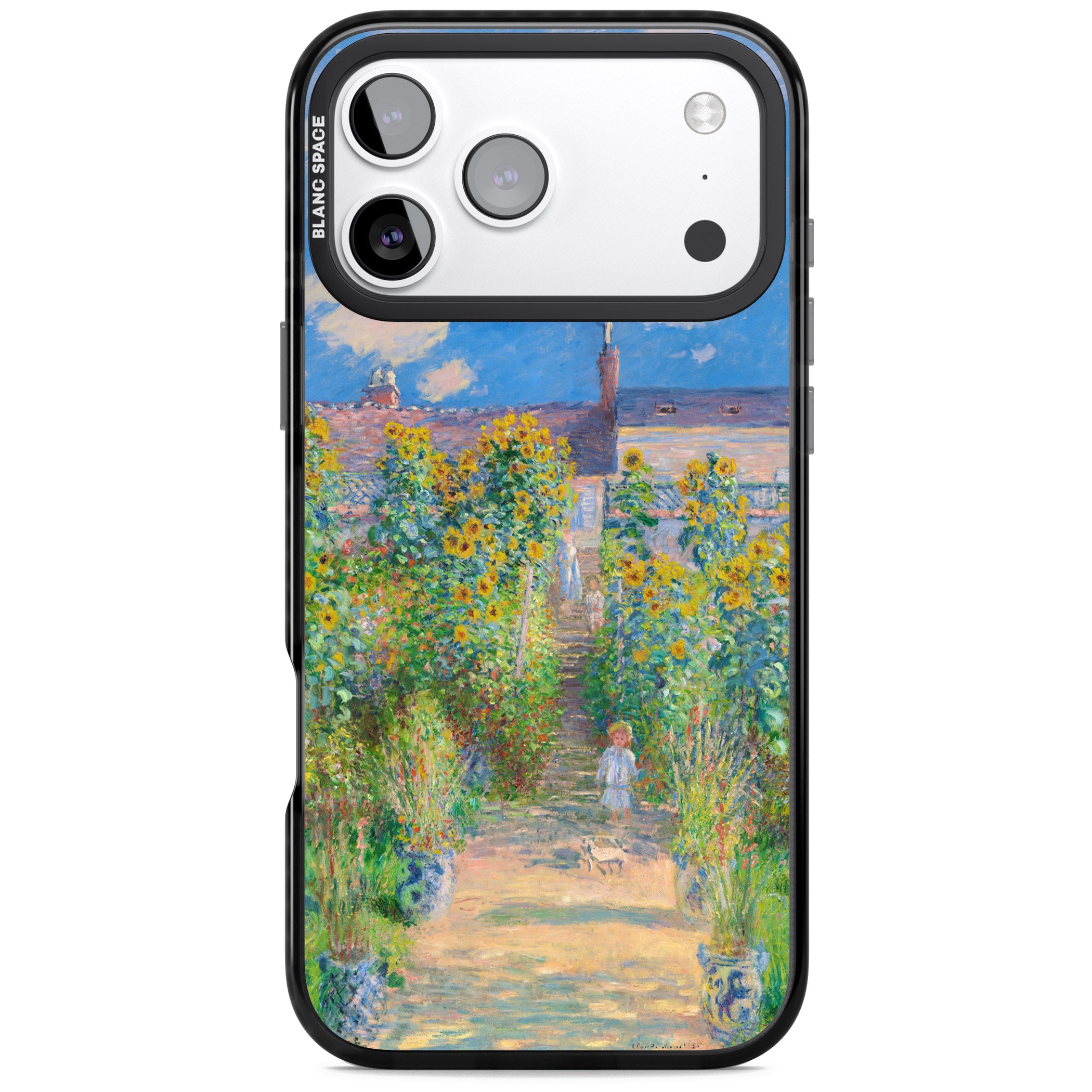 Garden at Vetheuil iPhone 17 Pro Impact Black Phone Case
