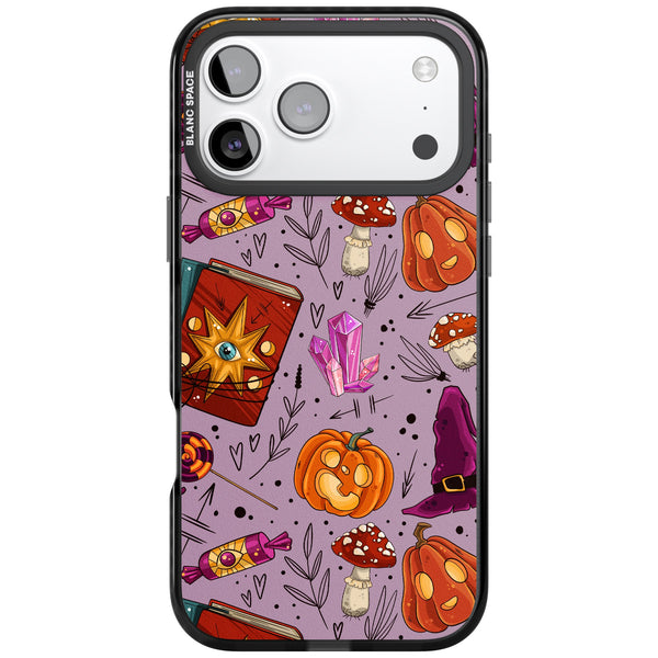 Witchy Cartoon Halloween Pattern