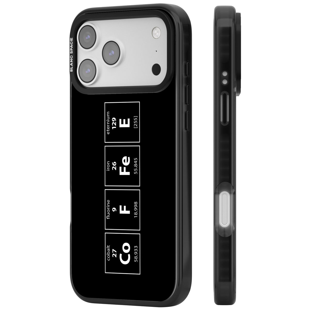 Coffee Element (Black) iPhone 17 Pro Max Impact Black Phone Case side