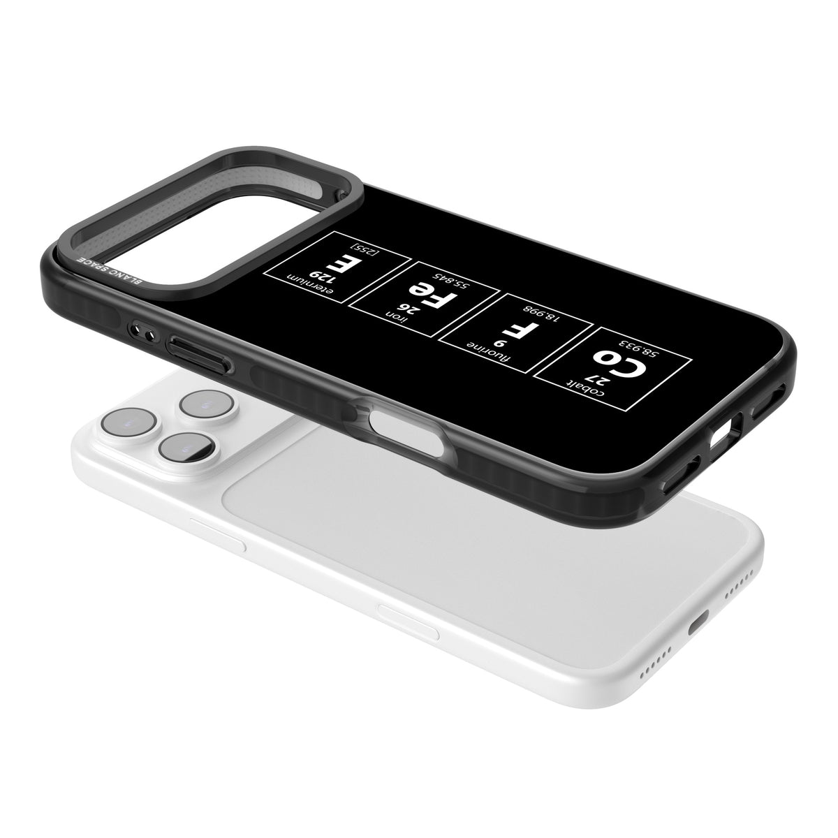 Coffee Element (Black) iPhone 17 Pro Max Impact Black Phone Case angled