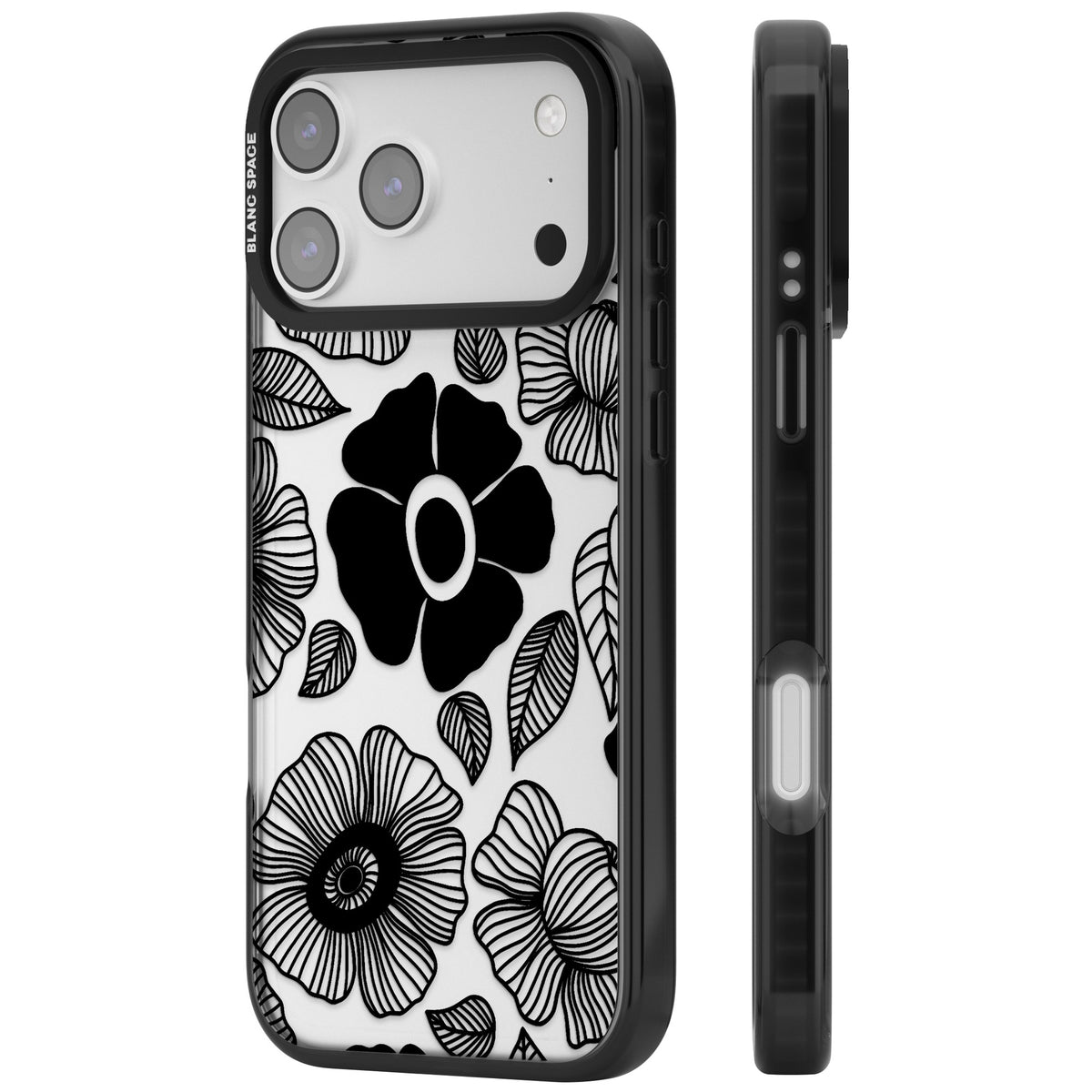 Ink Garden iPhone 17 Pro Max Impact Black Phone Case side