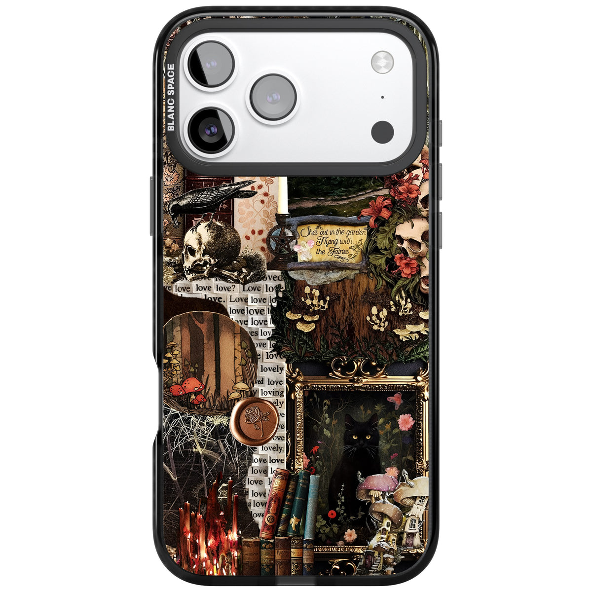 Academia Collage iPhone 17 Pro Max Impact Black Phone Case front