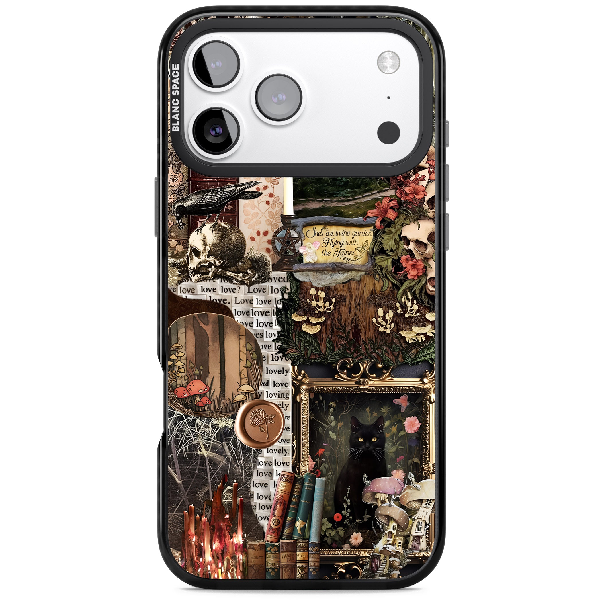 Academia Collage iPhone 17 Pro Impact Black Phone Case