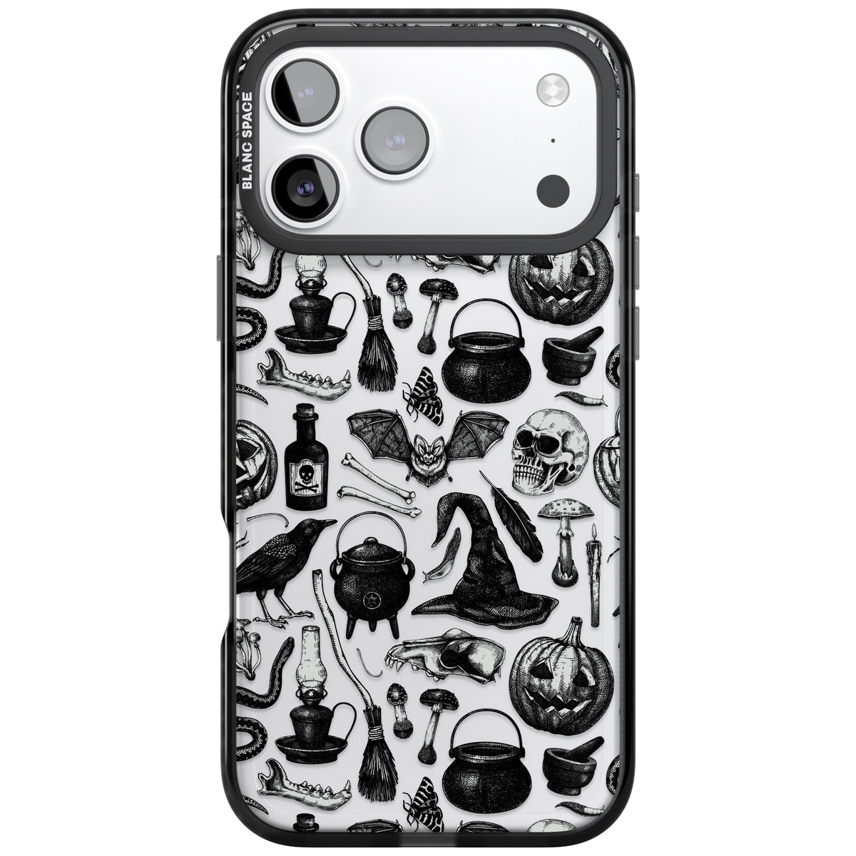 Dark Witchy iPhone 17 Pro Max Impact Black Phone Case front