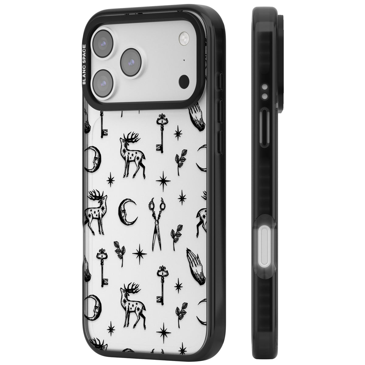 Forest Rituals & Relics iPhone 17 Pro Max Impact Black Phone Case side