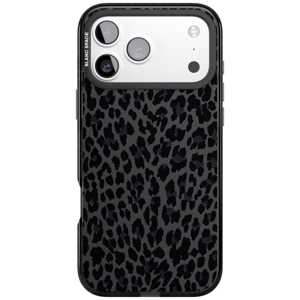 Dark Animal Print iPhone 17 Pro Max Impact Black Phone Case front