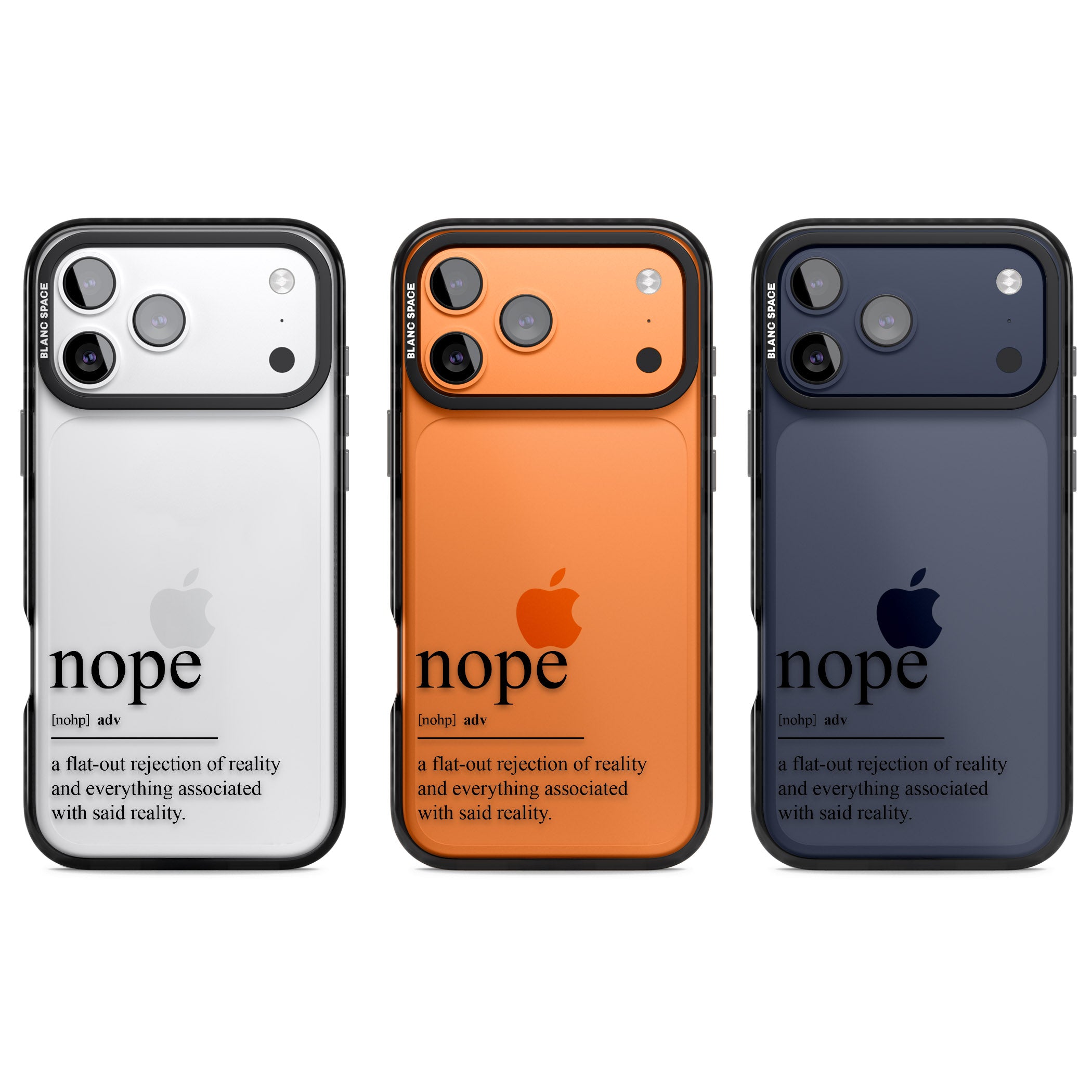 Nope iPhone 17 Pro Impact Black Phone Case APT Impact Protection