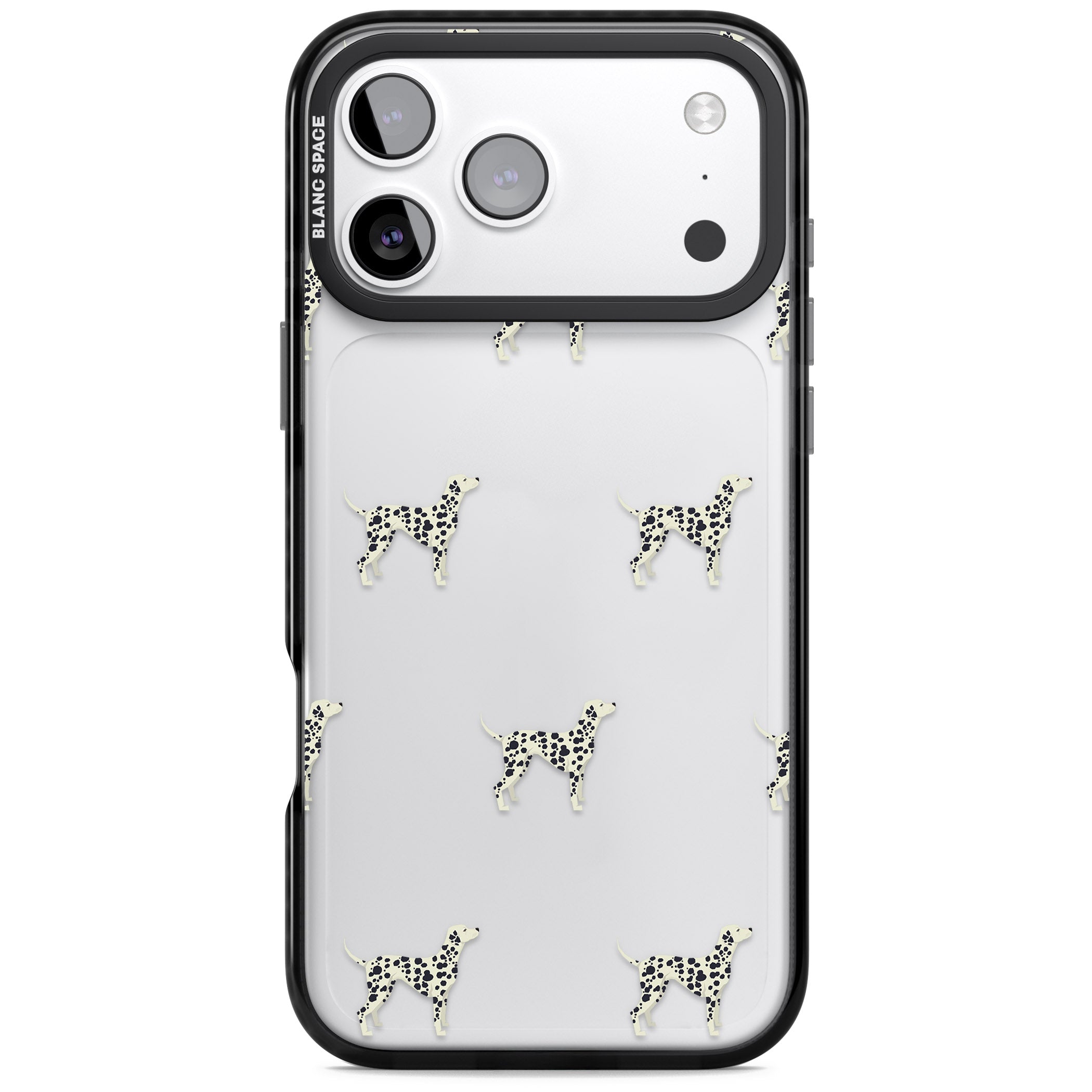 Dalmatian Dog Pattern iPhone 17 Pro Impact Black Phone Case
