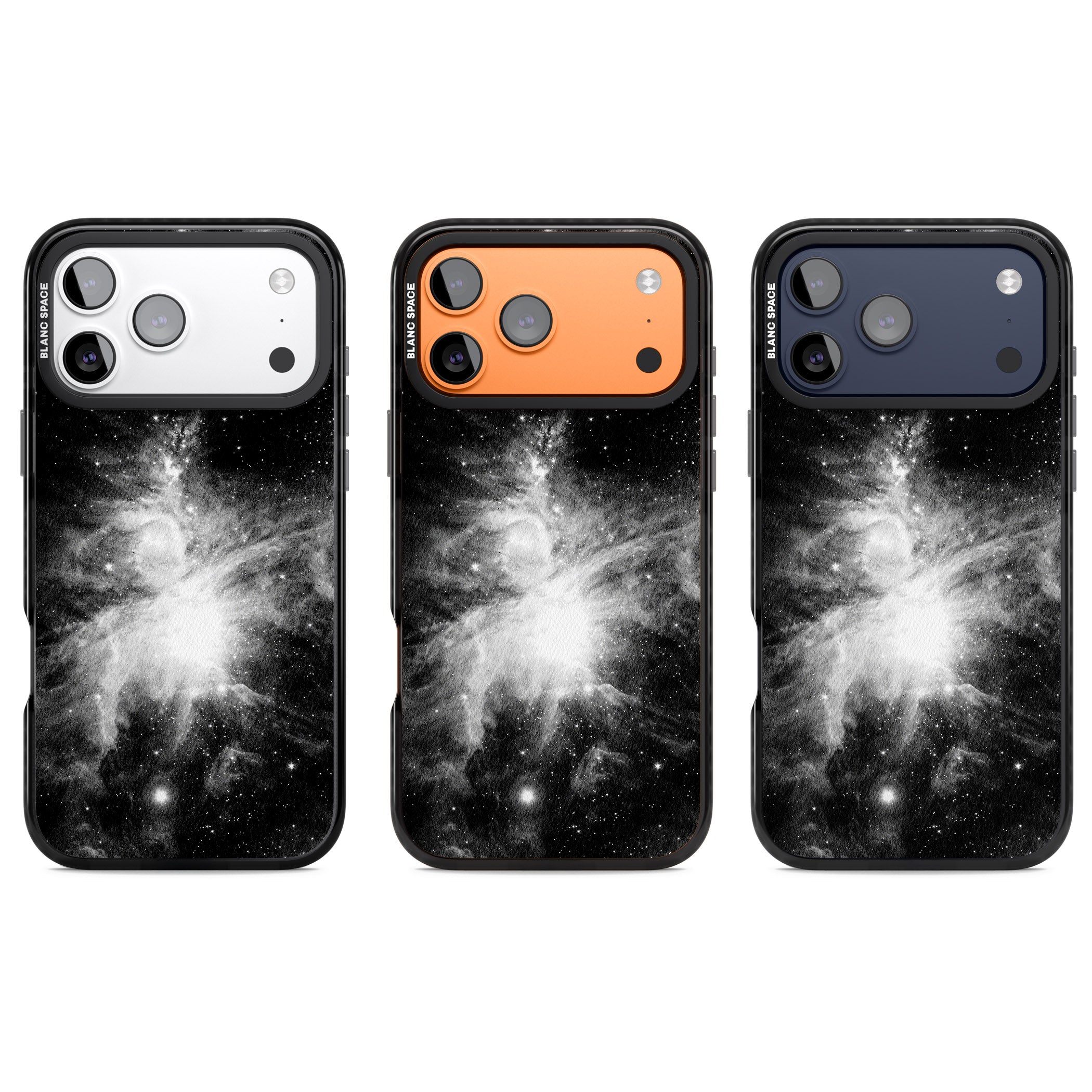 Galaxy Swirl iPhone 17 Pro Impact Black Phone Case APT Impact Protection