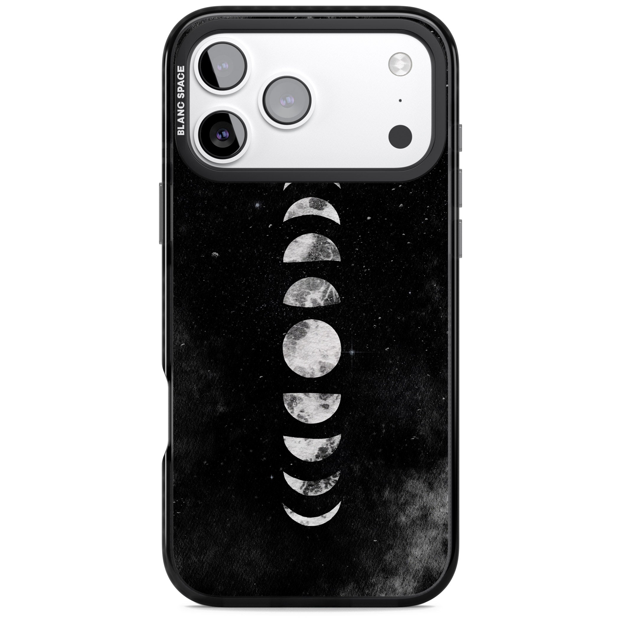 Lunar Phases iPhone 17 Pro Impact Black Phone Case