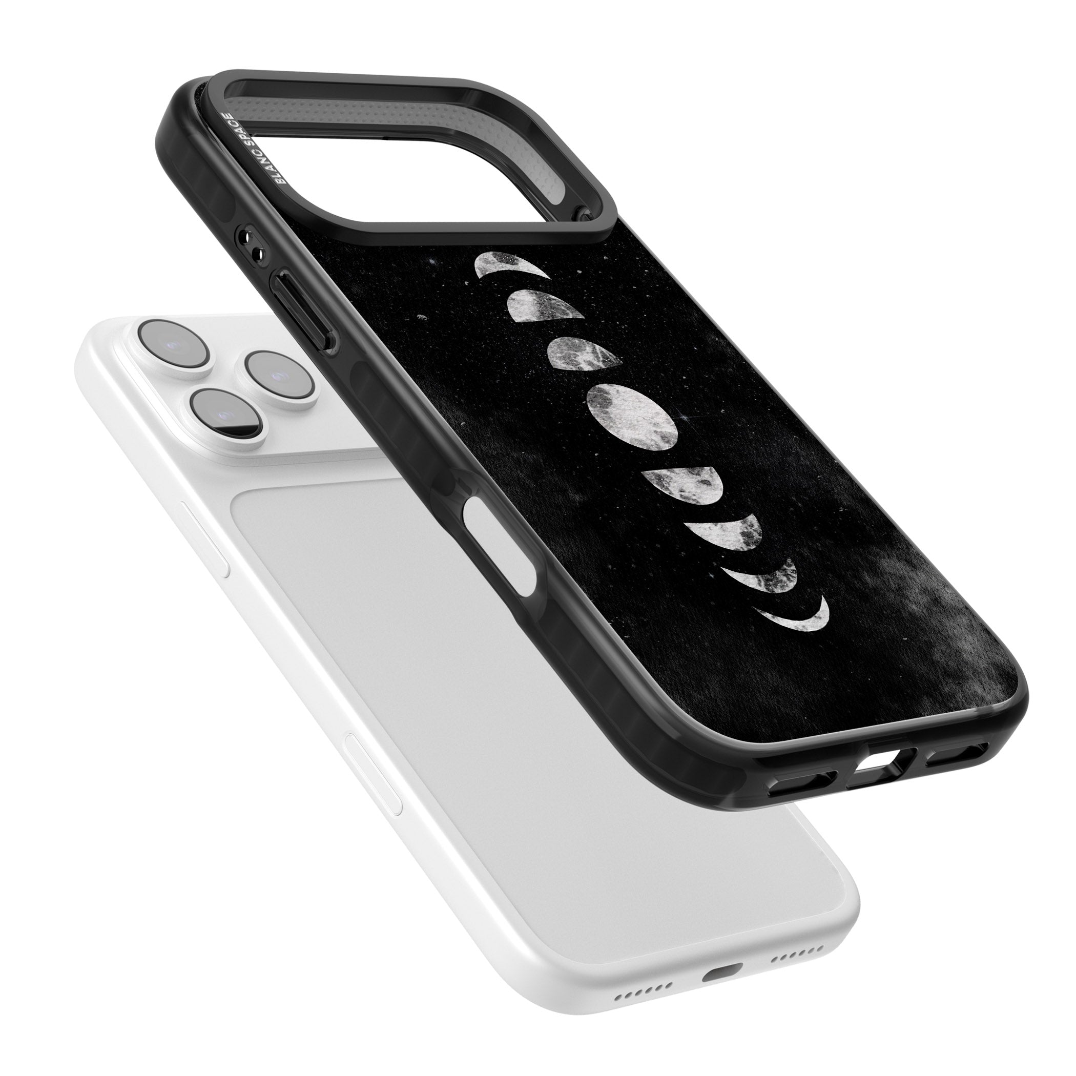 Lunar Phases iPhone 17 Pro Impact Black Phone Case Colours