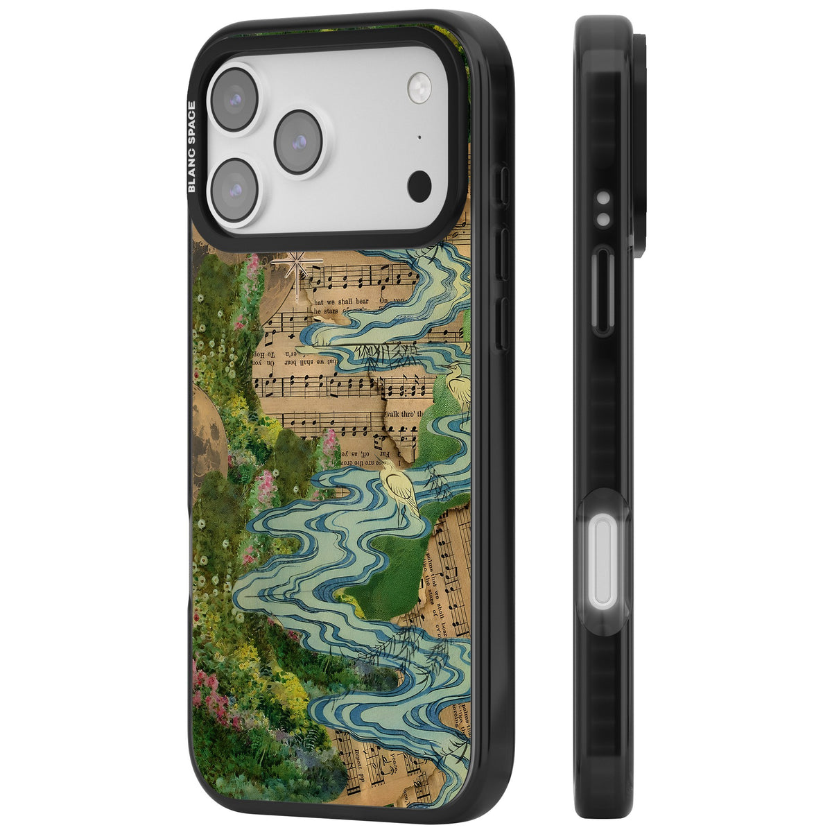Musical River iPhone 17 Pro Max Impact Black Phone Case side