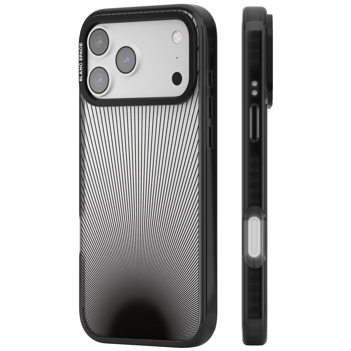 Linear Horizon iPhone 17 Pro Max Impact Black Phone Case side