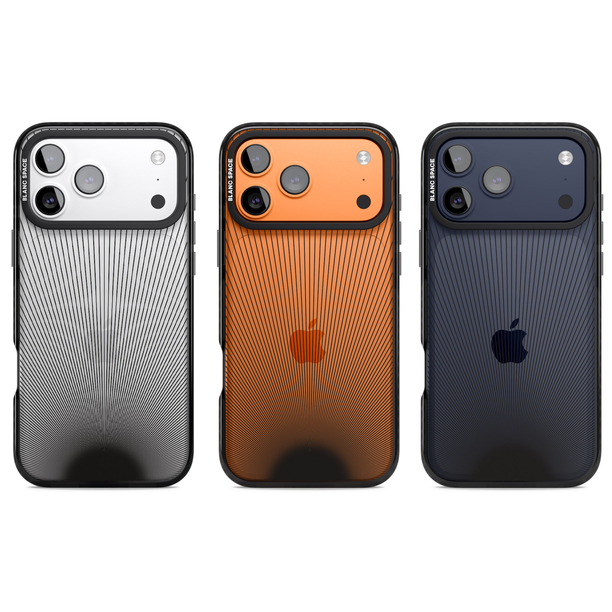 Linear Sunburst iPhone 17 Pro Impact Black Phone Case APT Impact Protection