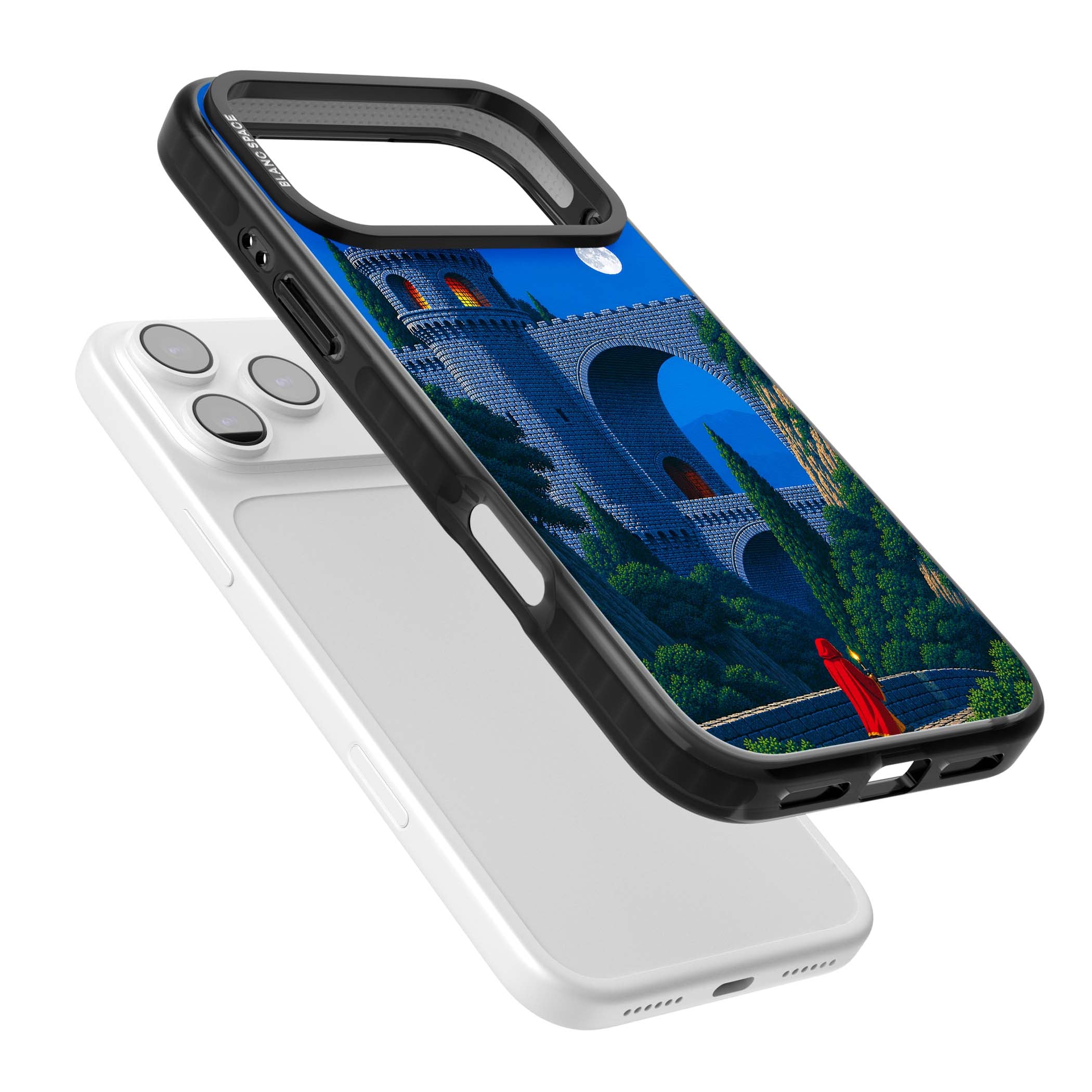 Castle Walls art iPhone case | Clear Impact case for iPhone 17 Pro, iPhone 17 Pro Max