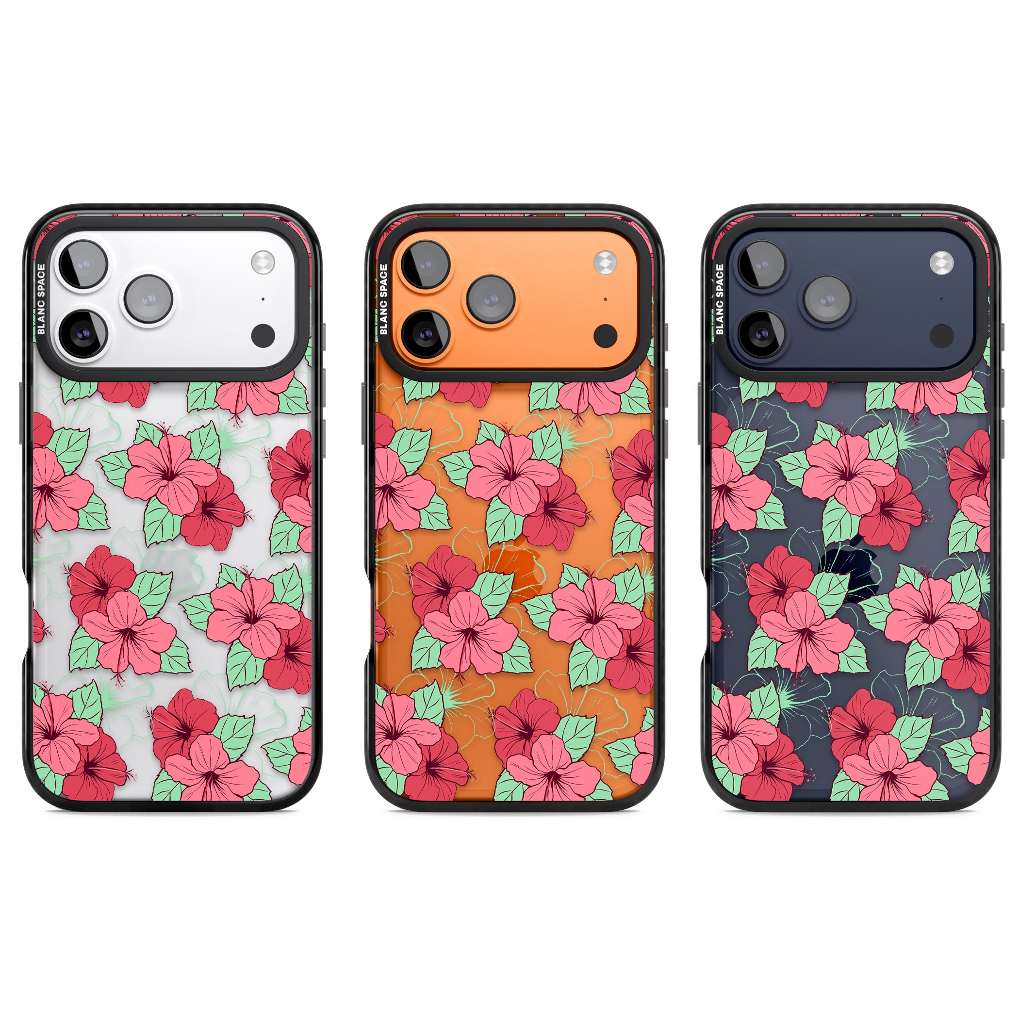 Pink Peony iPhone 17 Pro Impact Black Phone Case APT Impact Protection