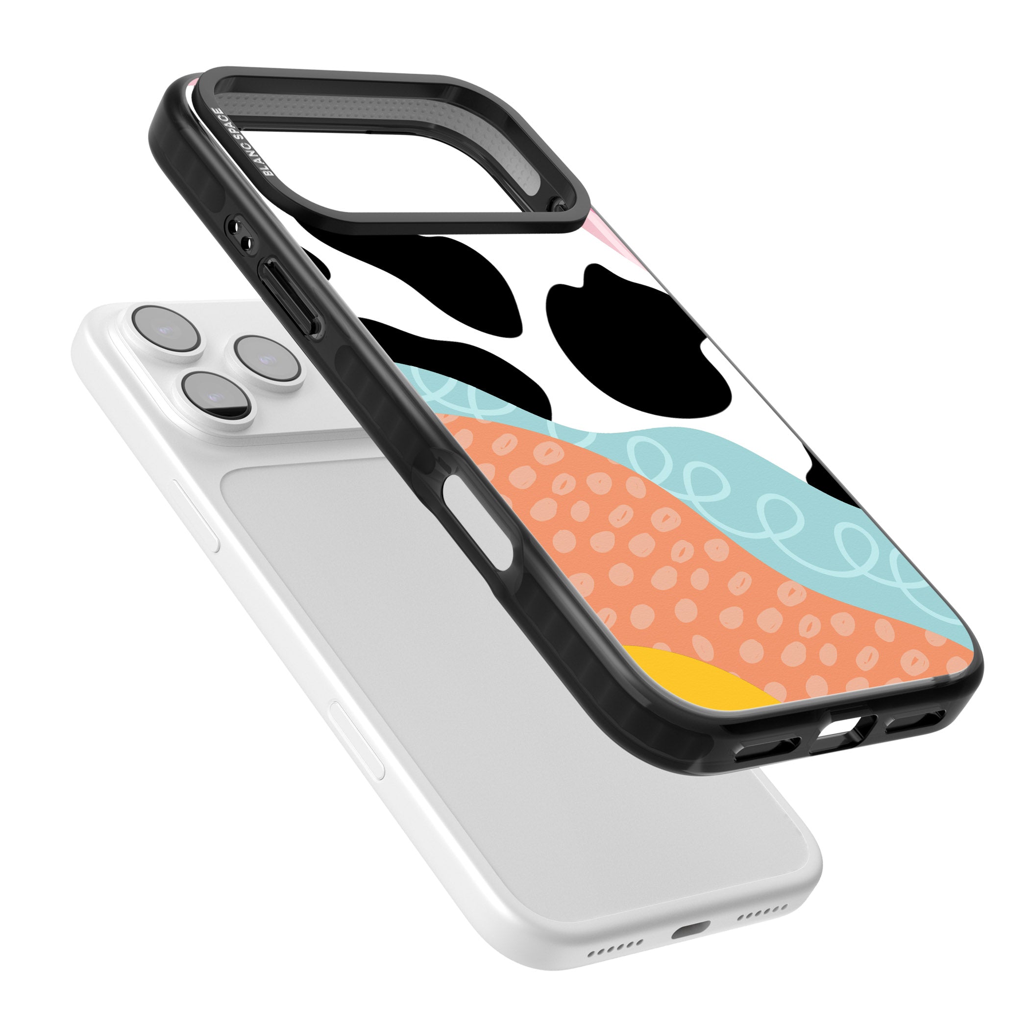 Abstract Elegance iPhone 17 Pro Impact Black Phone Case Colours