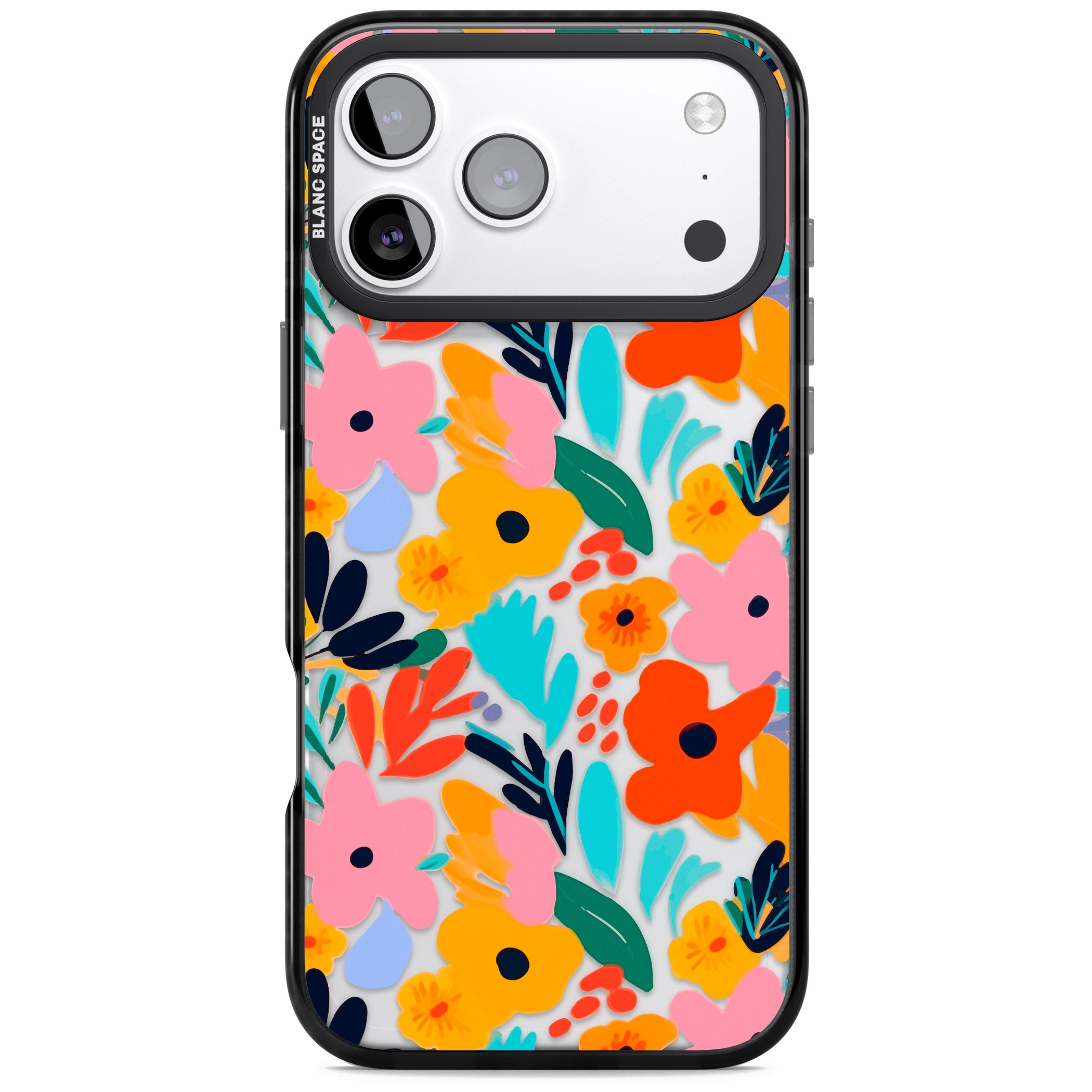 Floral Fiesta iPhone 17 Pro Impact Black Phone Case