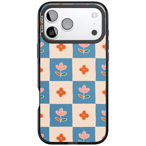 Vintage Bloom Checkered