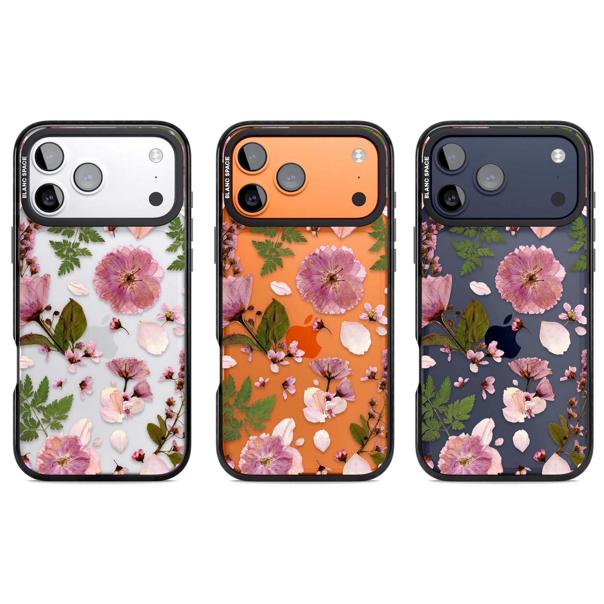 Blossom Bouquet iPhone 17 Pro Impact Black Phone Case APT Impact Protection