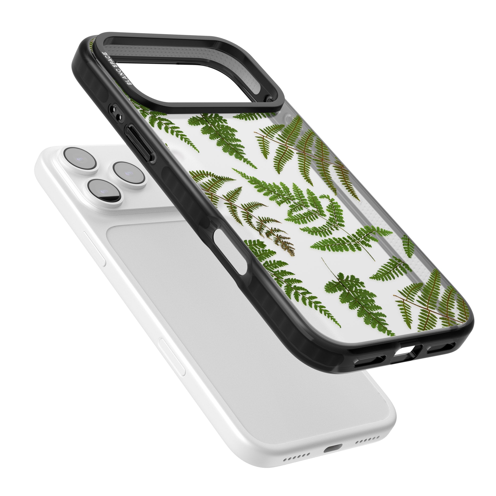 Leafy Ferns iPhone 17 Pro Impact Black Phone Case Colours