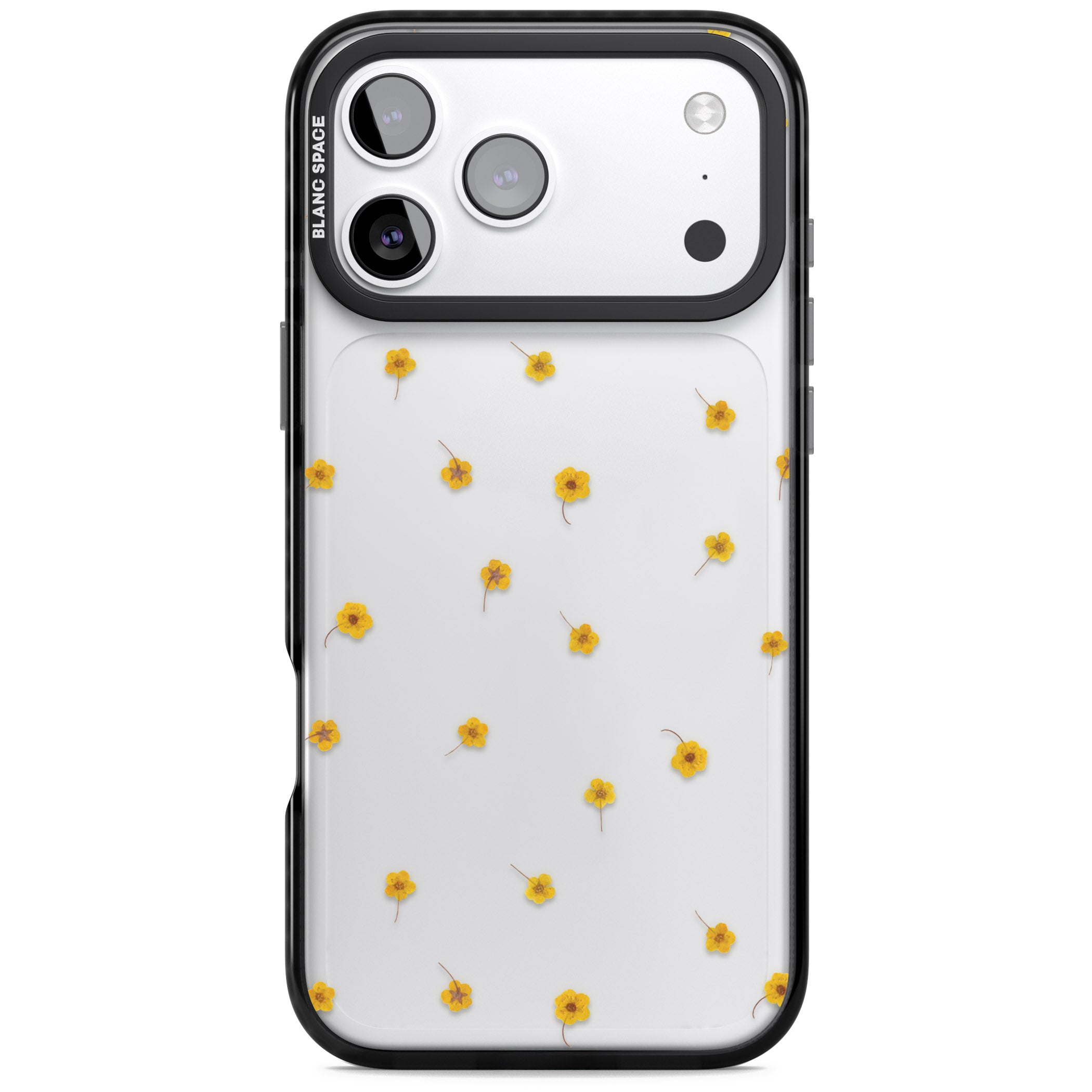 Sunny Scatter Flower iPhone 17 Pro Impact Black Phone Case