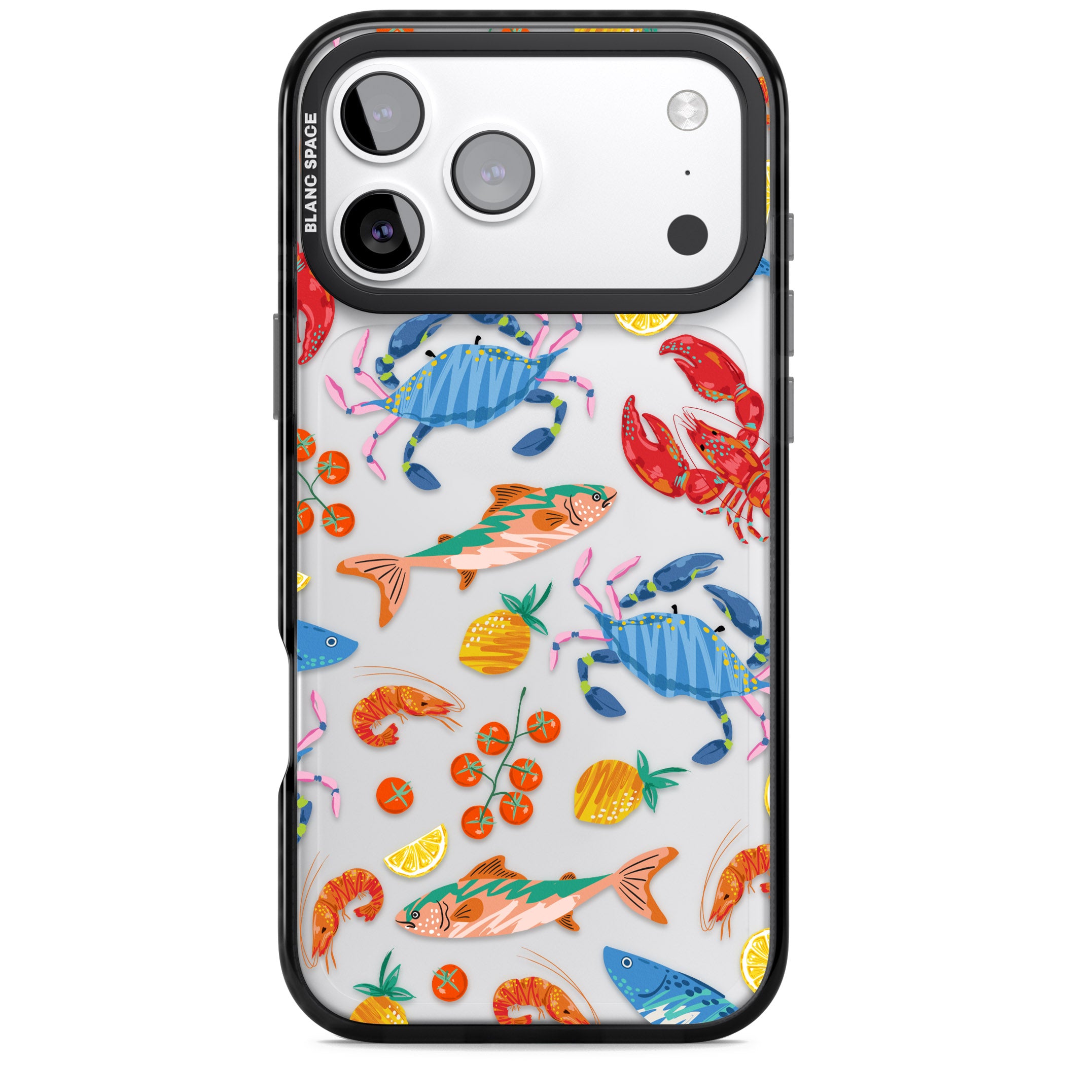 Vibrant Sealife iPhone 17 Pro Impact Black Phone Case